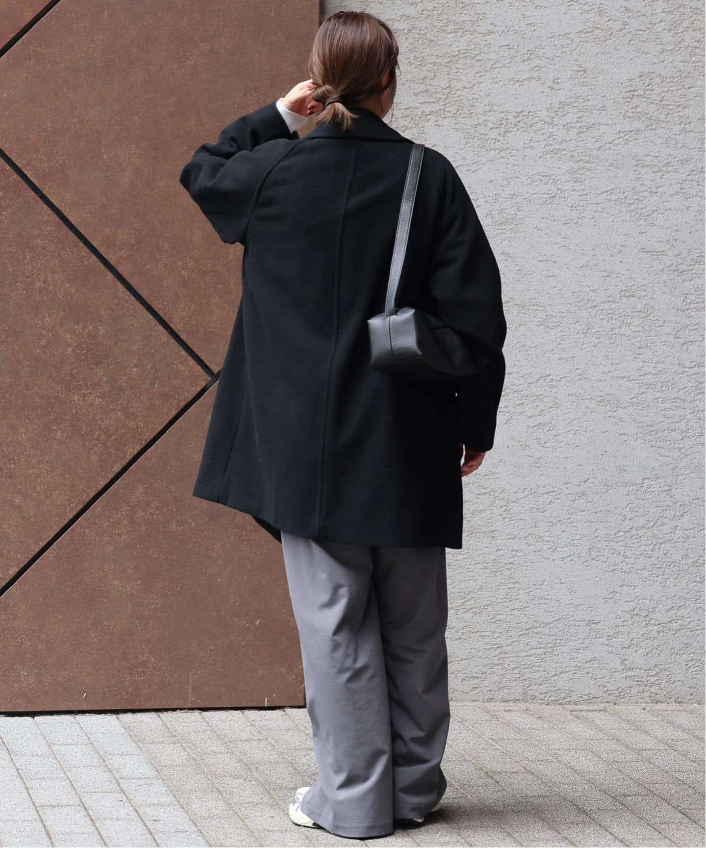 WEB限定追加予約2》尾州ウールモッサWブレストハーフコート