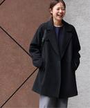 《WEB限定追加2》尾州ウールモッサWブレストハーフコート
