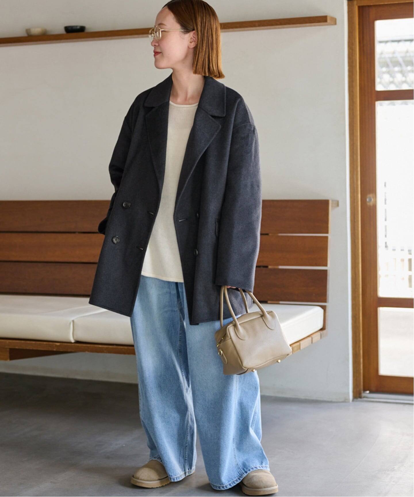 ジャーナルスタンダード　ウールカシミヤテーラードコート　新品タグ付き　38 JOURNAL STANDARD relume コート アウター 「25AW新作」ウールカシミヤ