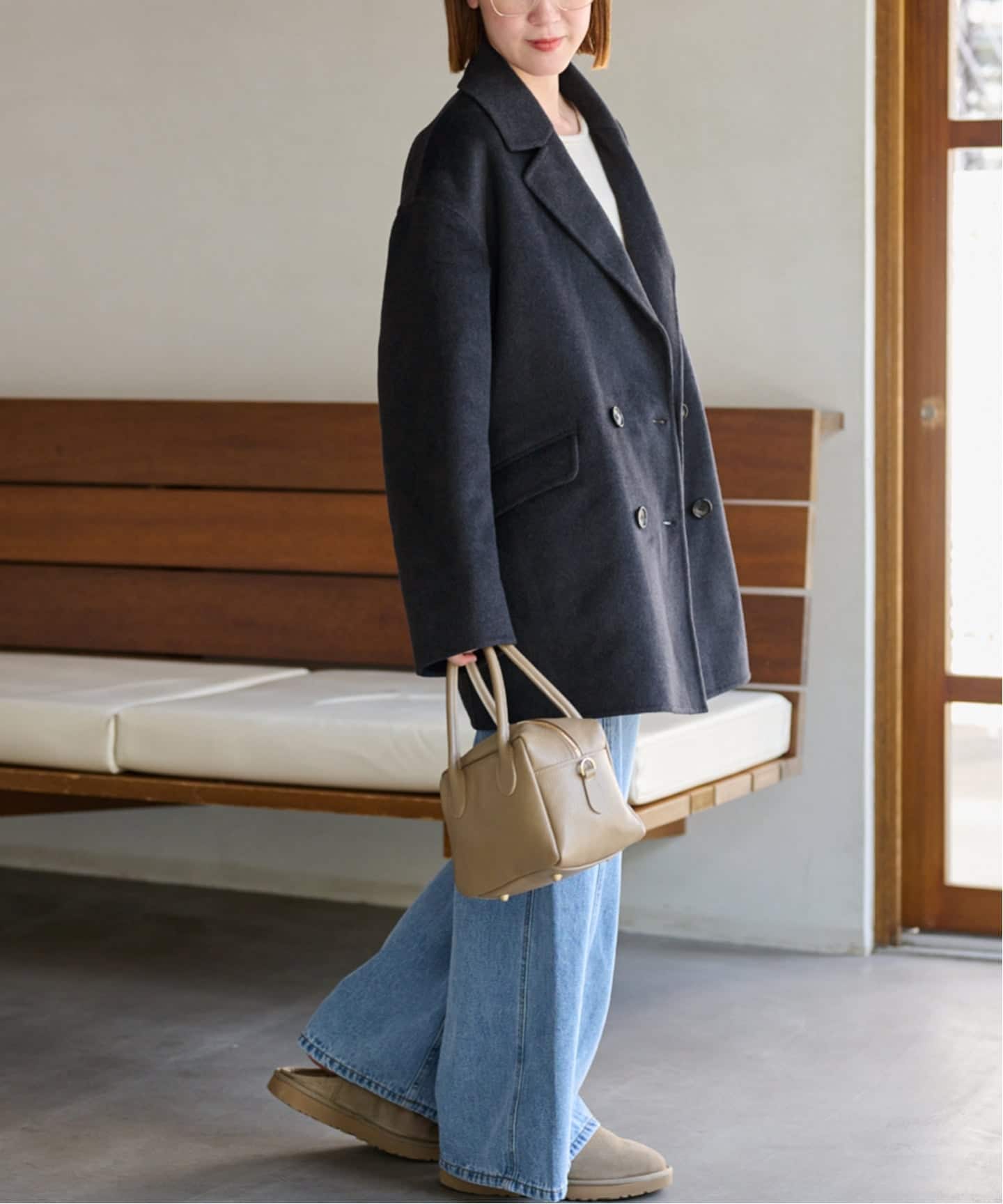 ジャーナルスタンダード　ウールカシミヤテーラードコート　新品タグ付き　38 ウールカシミヤテーラードコート（その他ブルゾン／アウター