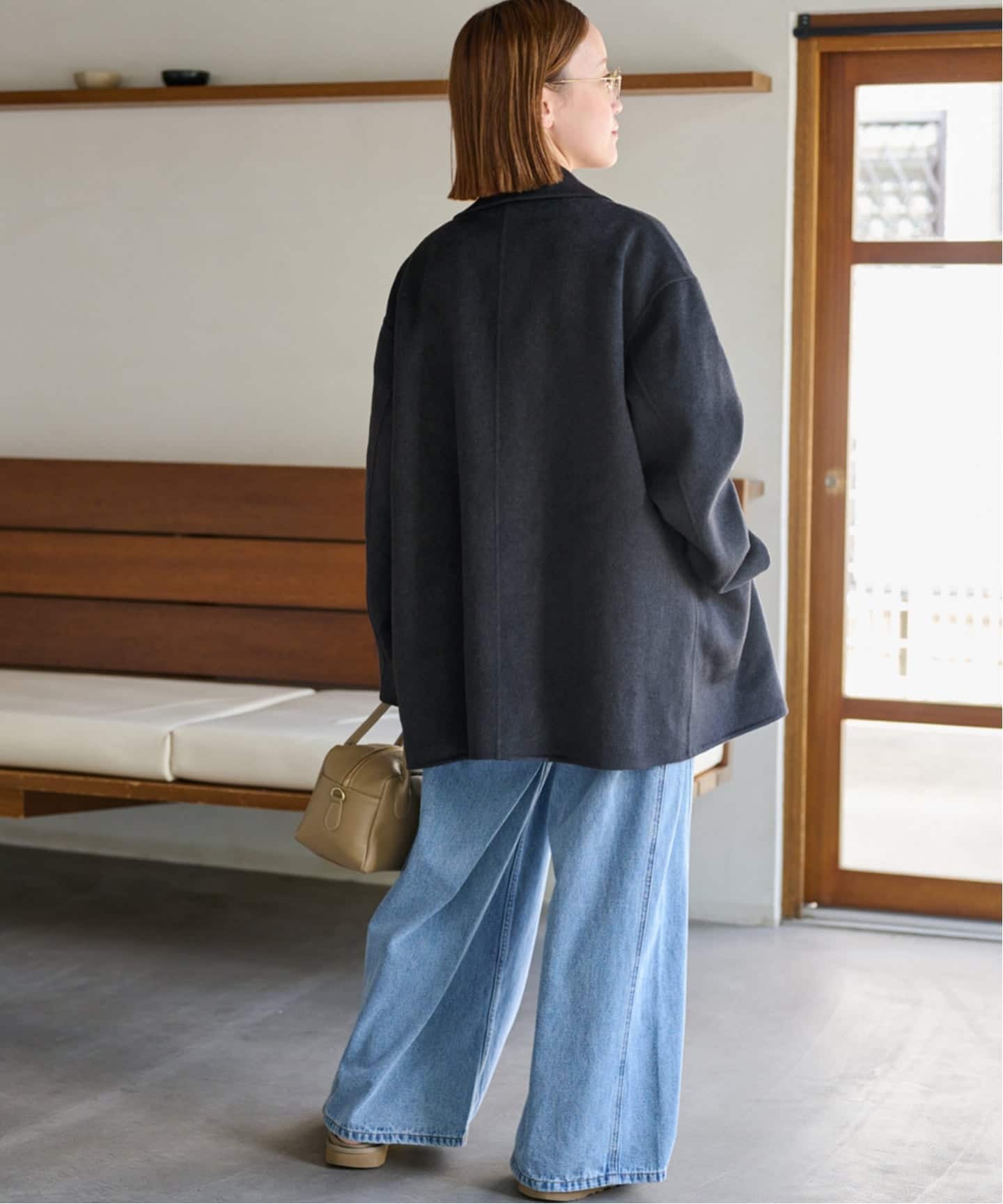 ウールカシミヤテーラードコート（その他ブルゾン／アウター