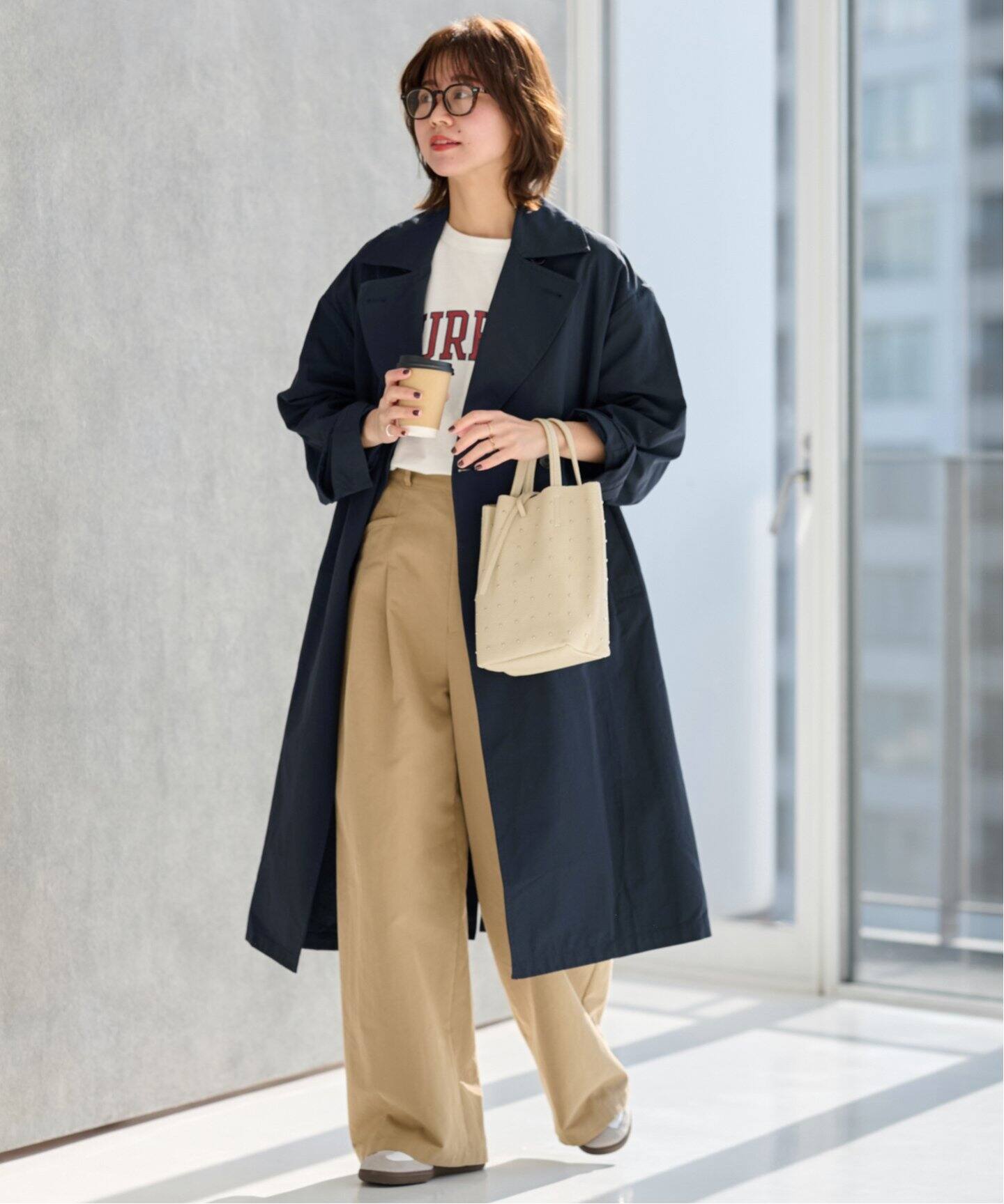 追加》コットンナイロンライトトレンチコート（トレンチコート  