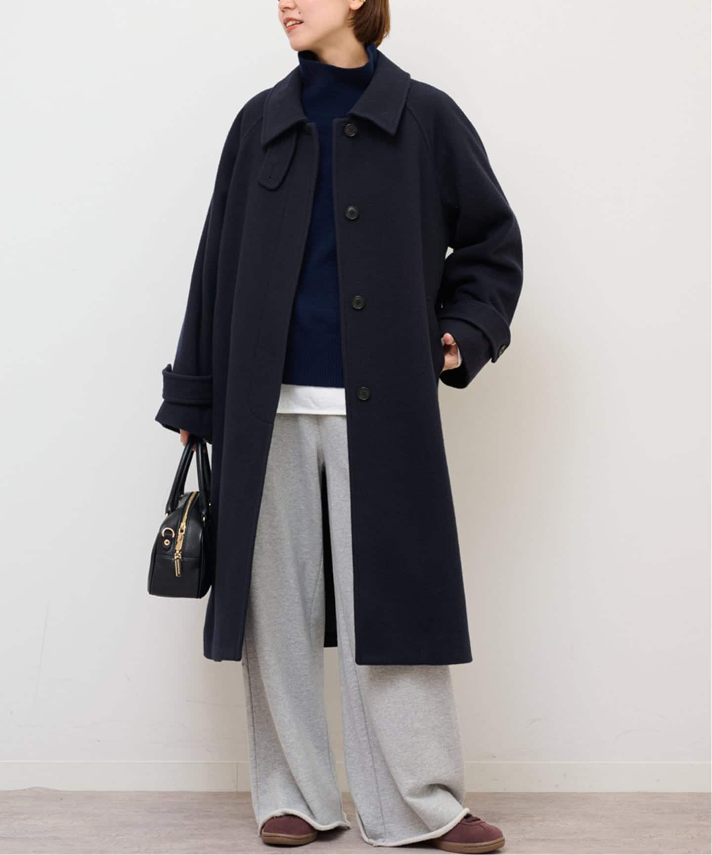 ジャーナルスタンダード　ステンカラーコート セール】□□□ハイカウントワイドステンカラーコート◇（ステン