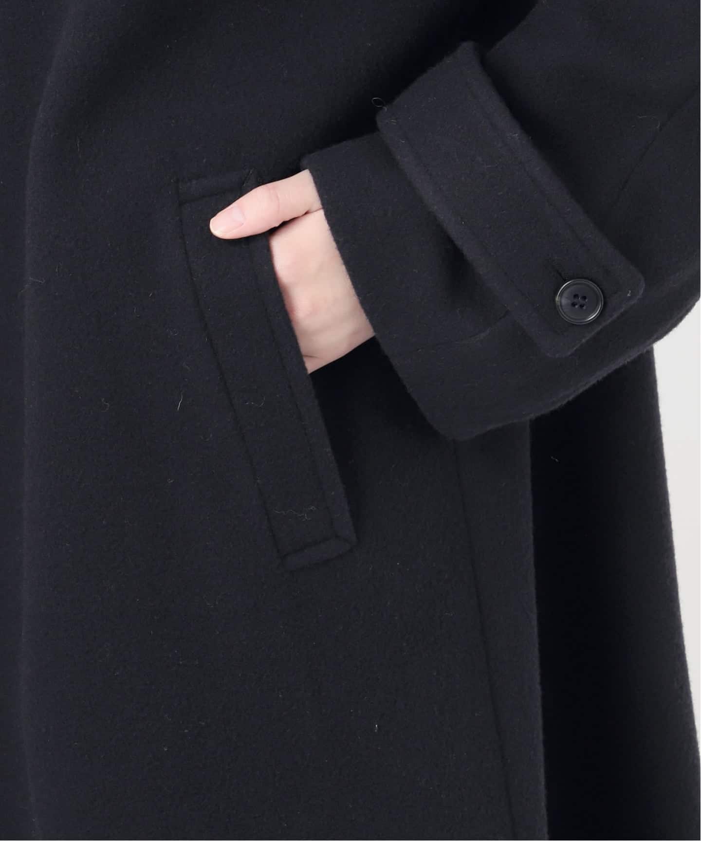 尾州ウールスーパー100ステンカラーコート（ステンカラーコート
