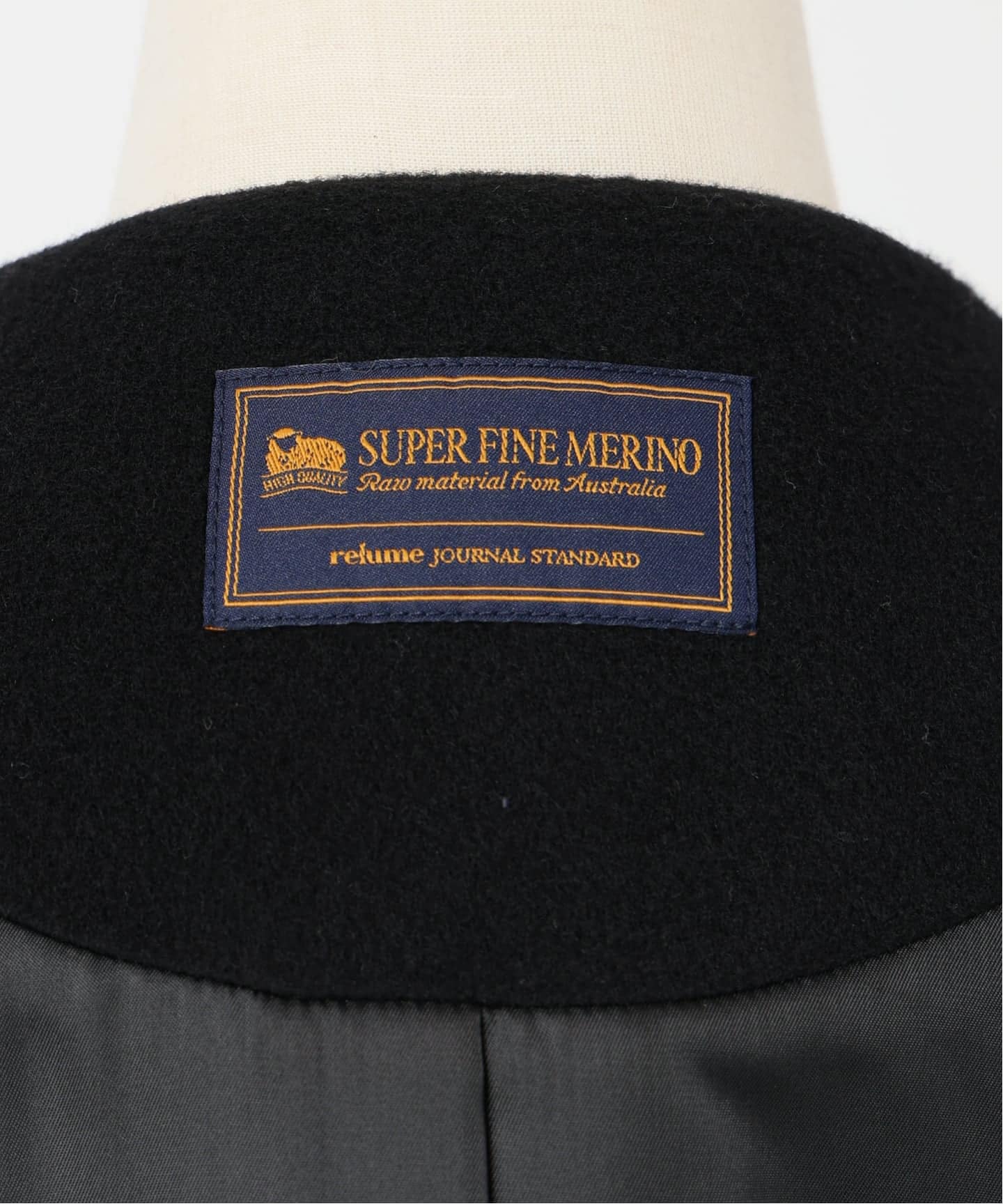 JOURNAL STANDARD relume ネックコート　新品 追加予約》［25AW新作］スーパーファインビーバークルーネック