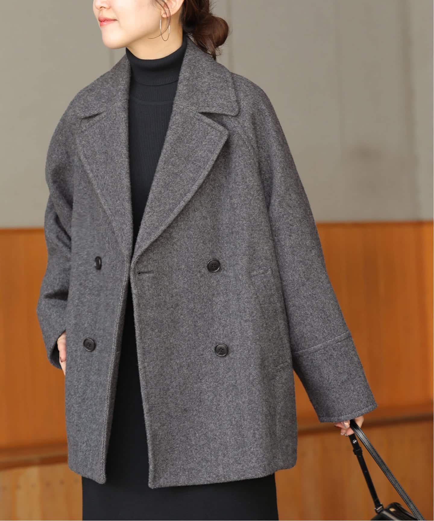 尾州ウール スーパー100 モッサPコート 追加2》尾州ウールスーパー100モッサPコート（ピーコート）｜JOURNAL