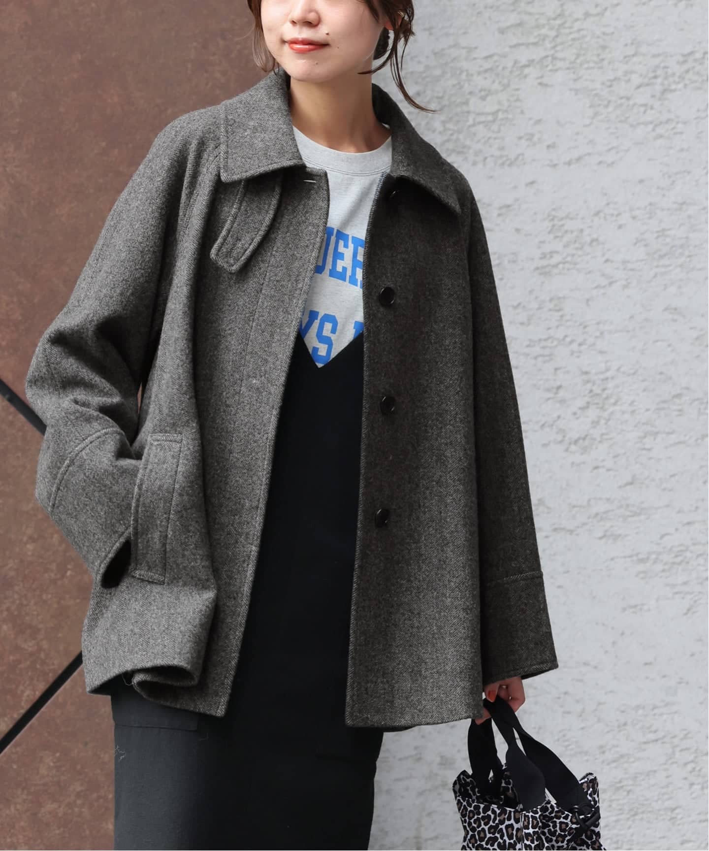 定価26400円 JS relume 尾州ウールスーパー100Aラインコート 追加》尾州ウールスーパー100Aラインコート（ステンカラーコート