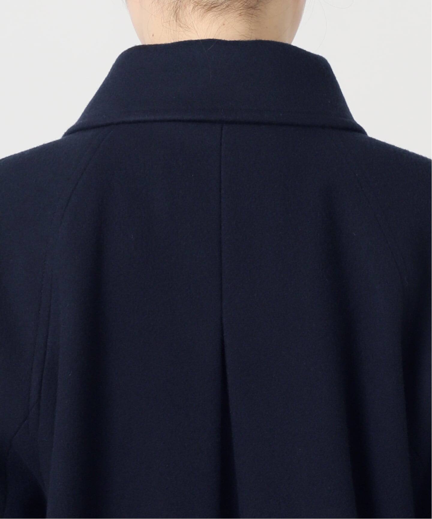 relume ウールAラインショートコート 追加予約》尾州ウールスーパー100Aラインコート（ステンカラー