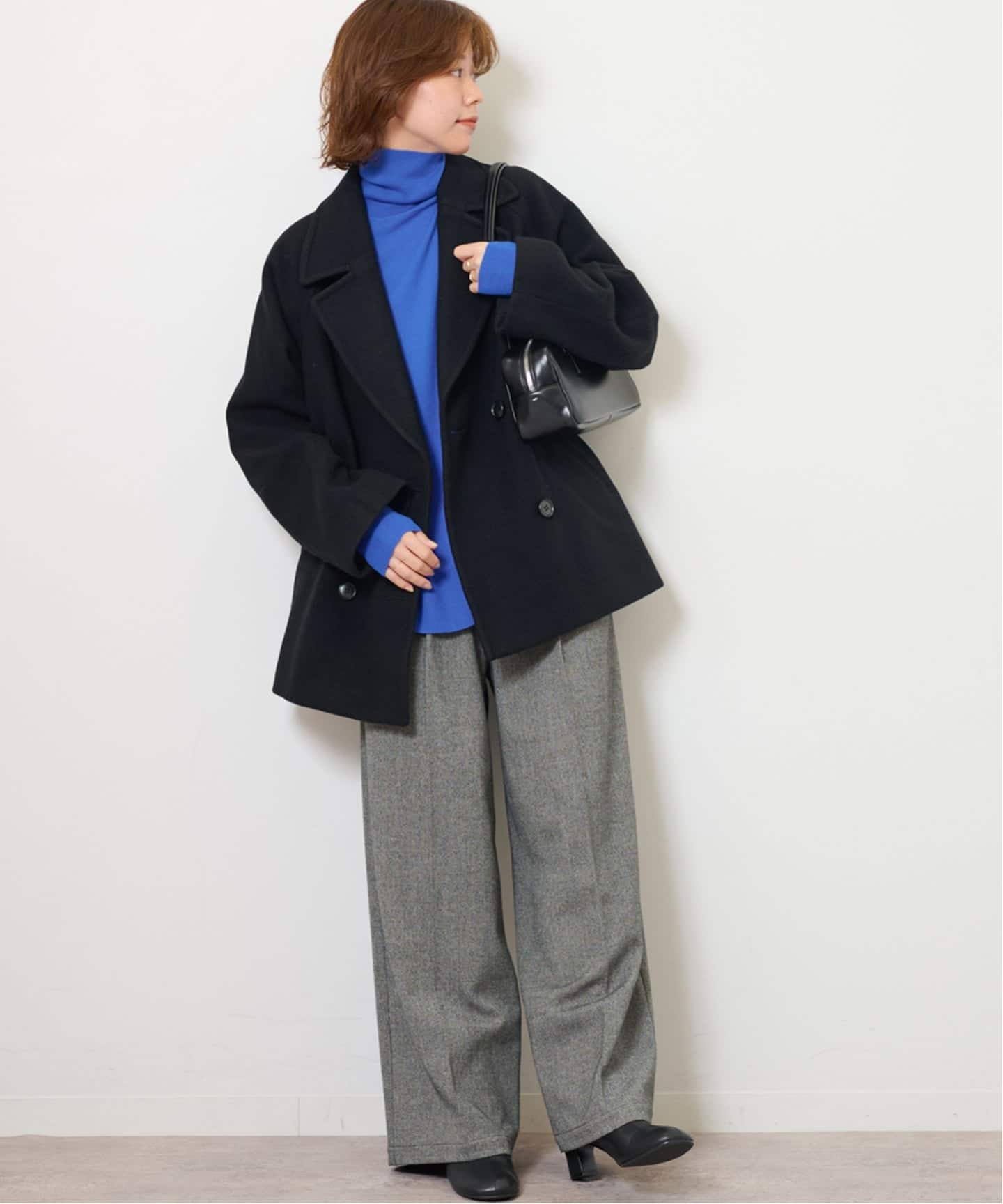 JOURNAL STANDARD relume 尾州ウールショートPコート WEB限定予約》［25AW新作］尾州ウールショートPコート