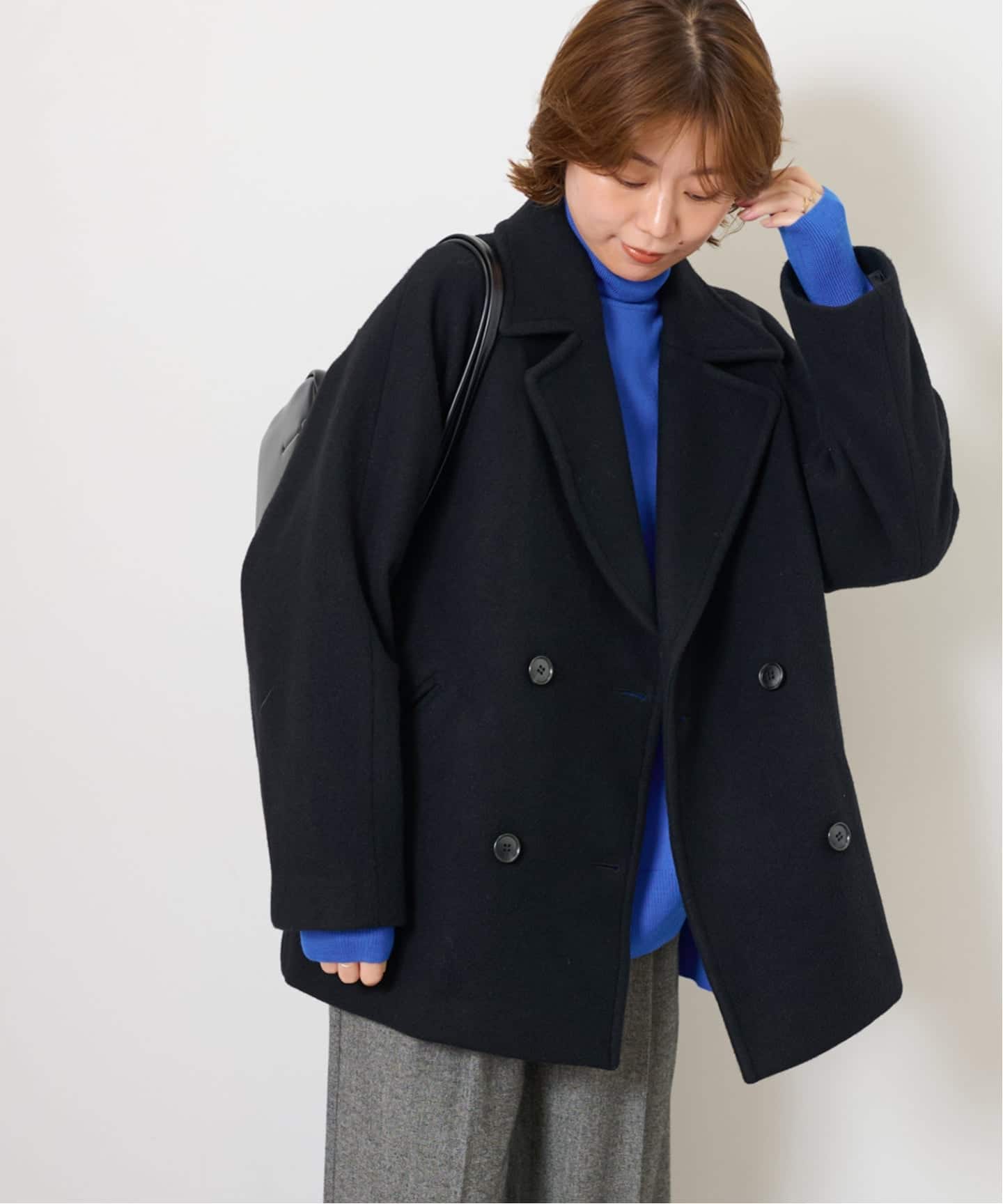 WEB限定予約》［25AW新作］尾州ウールショートPコート