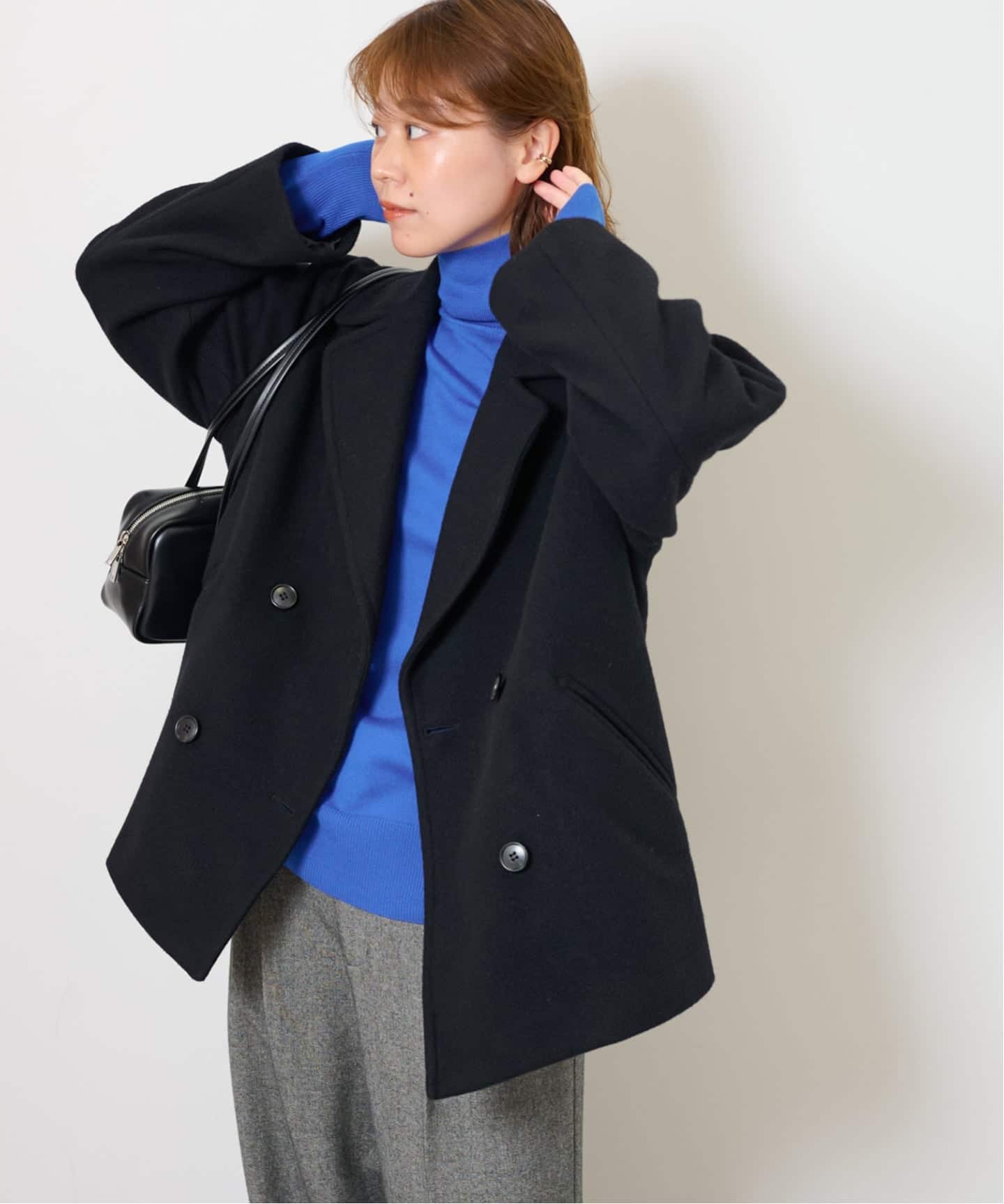 JOURNALSTANDARD relume 尾州ウールショートPコート 38 WEB限定予約》［25AW新作］尾州ウールショートPコート