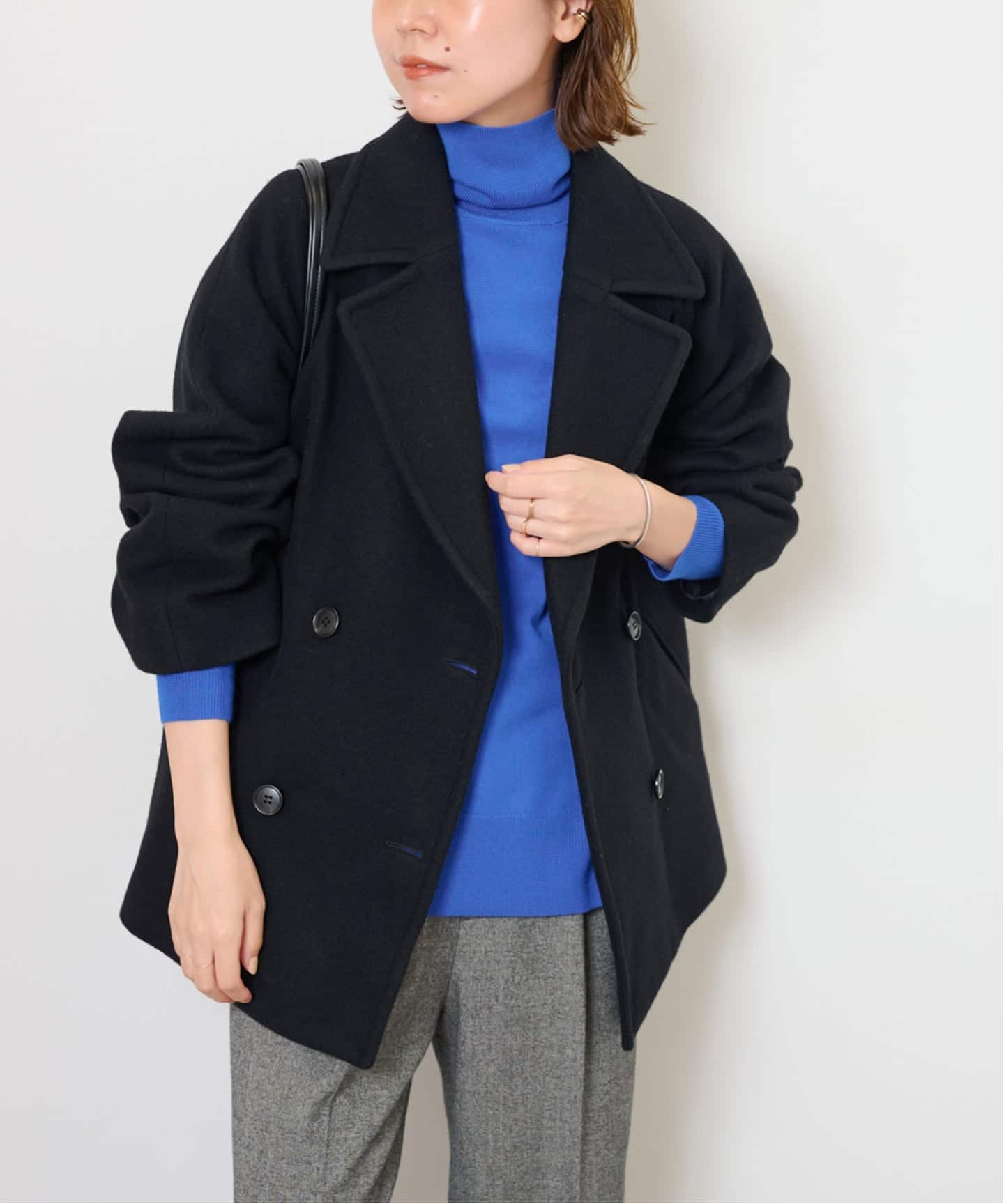 JOURNAL STANDARD relume 尾州ウールショートPコート 38 JOURNAL STANDARD relume｜《WEB限定》[25AW新作]尾州ウールショートP