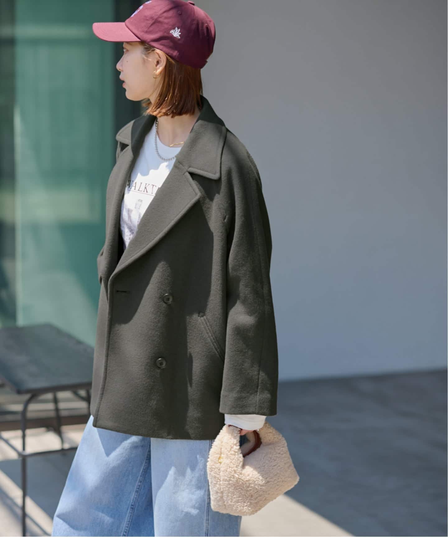 WEB限定》［25AW新作］尾州ウールショートPコート（ピーコート