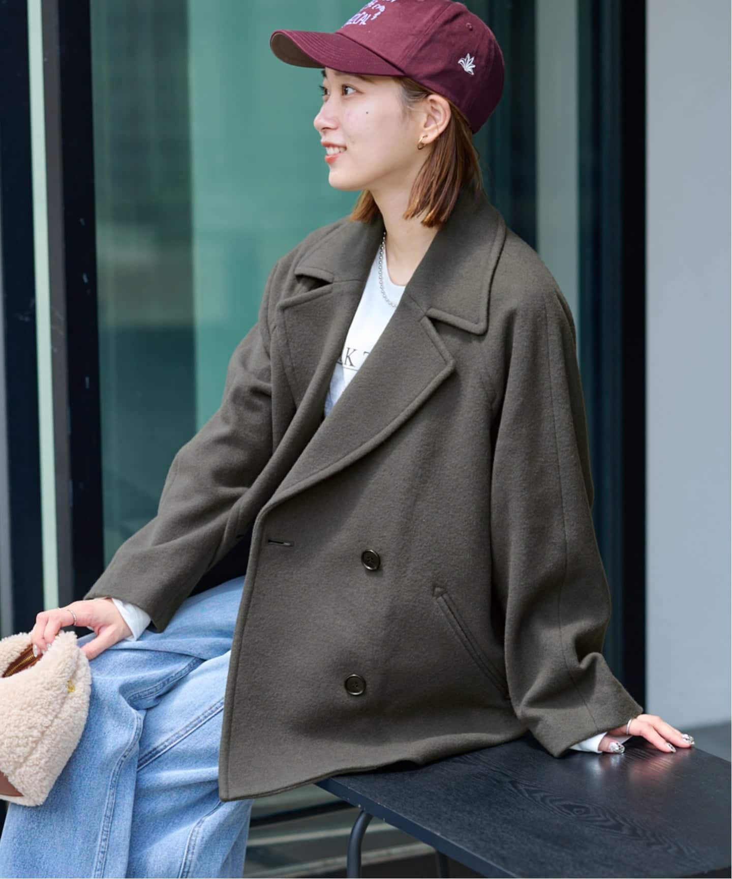 WEB限定》［25AW新作］尾州ウールショートPコート（ピーコート