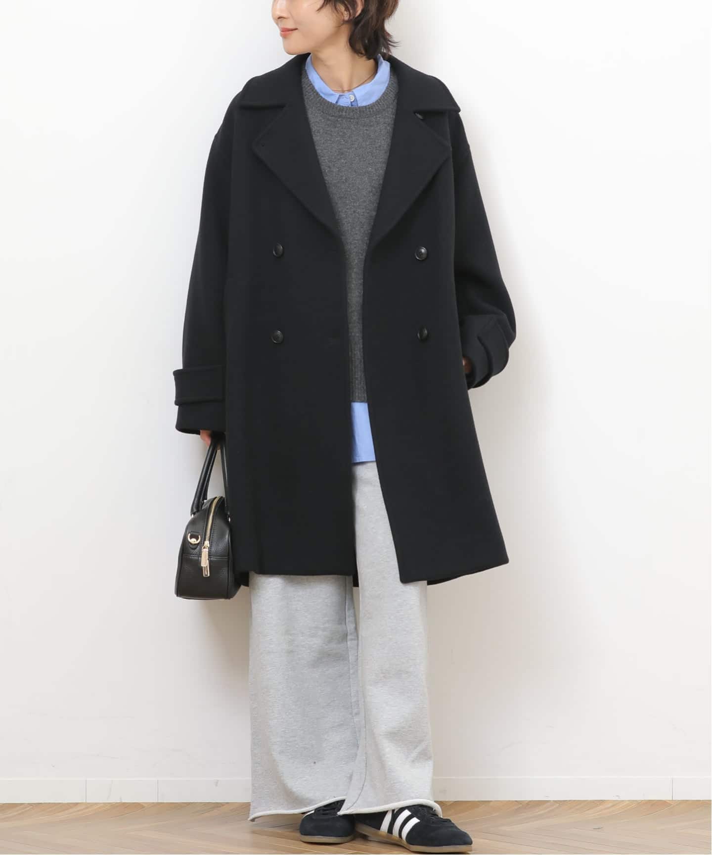 追加予約》ピュアラムロングコクーンコート（ピーコート）｜JOURNAL