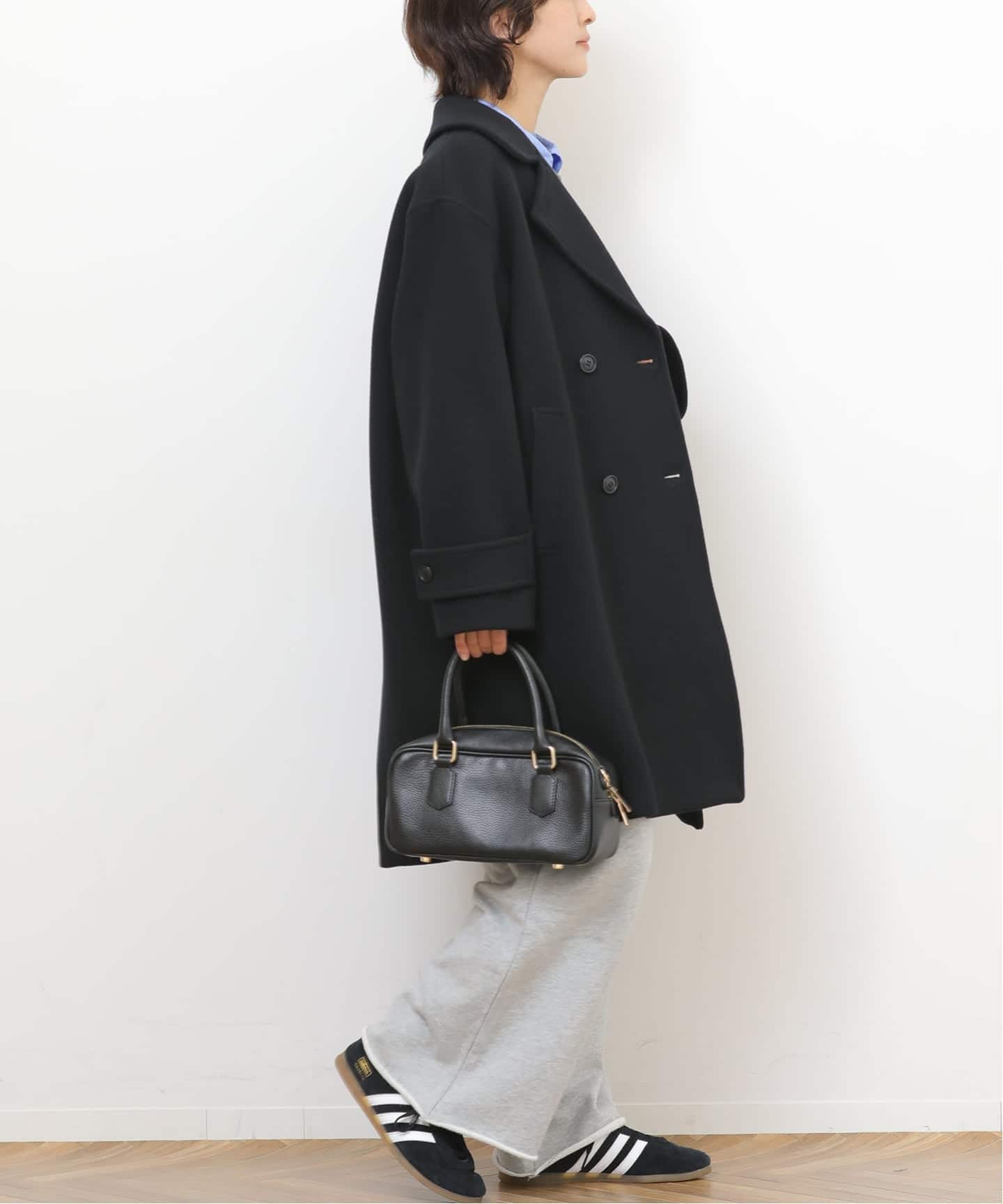 2024AW✨ relume ピュアラムロングコクーンコート　グレー　36 JOURNAL STANDARD relume（ジャーナルスタンダード レリューム