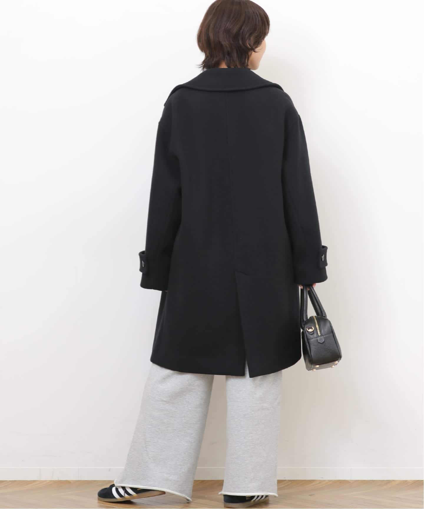 2024AW✨ relume ピュアラムロングコクーンコート　グレー　36 追加予約》ピュアラムロングコクーンコート（ピーコート）｜JOURNAL