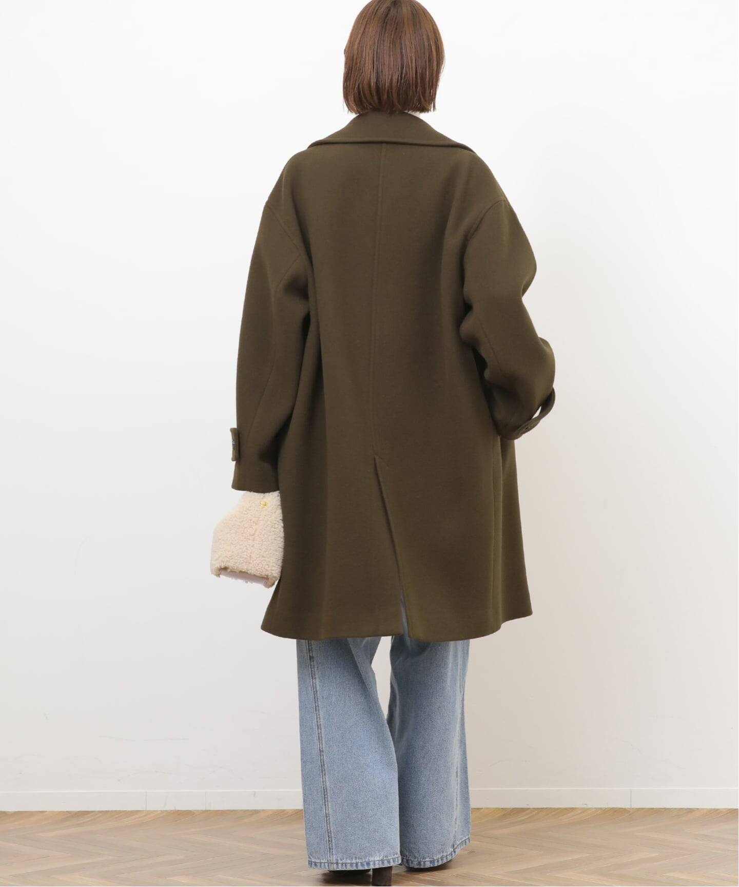 2024AW✨ relume ピュアラムロングコクーンコート　グレー　36 JOURNAL STANDARD relume（ジャーナルスタンダード レリューム）の