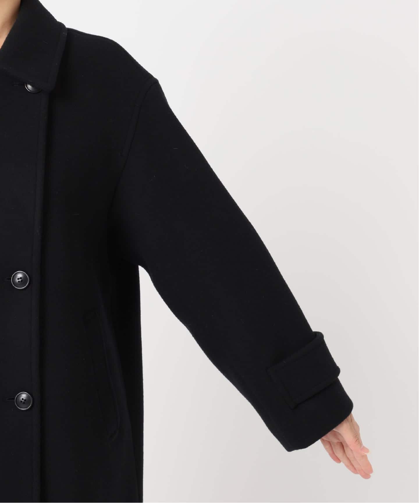 追加予約》ピュアラムロングコクーンコート（ピーコート