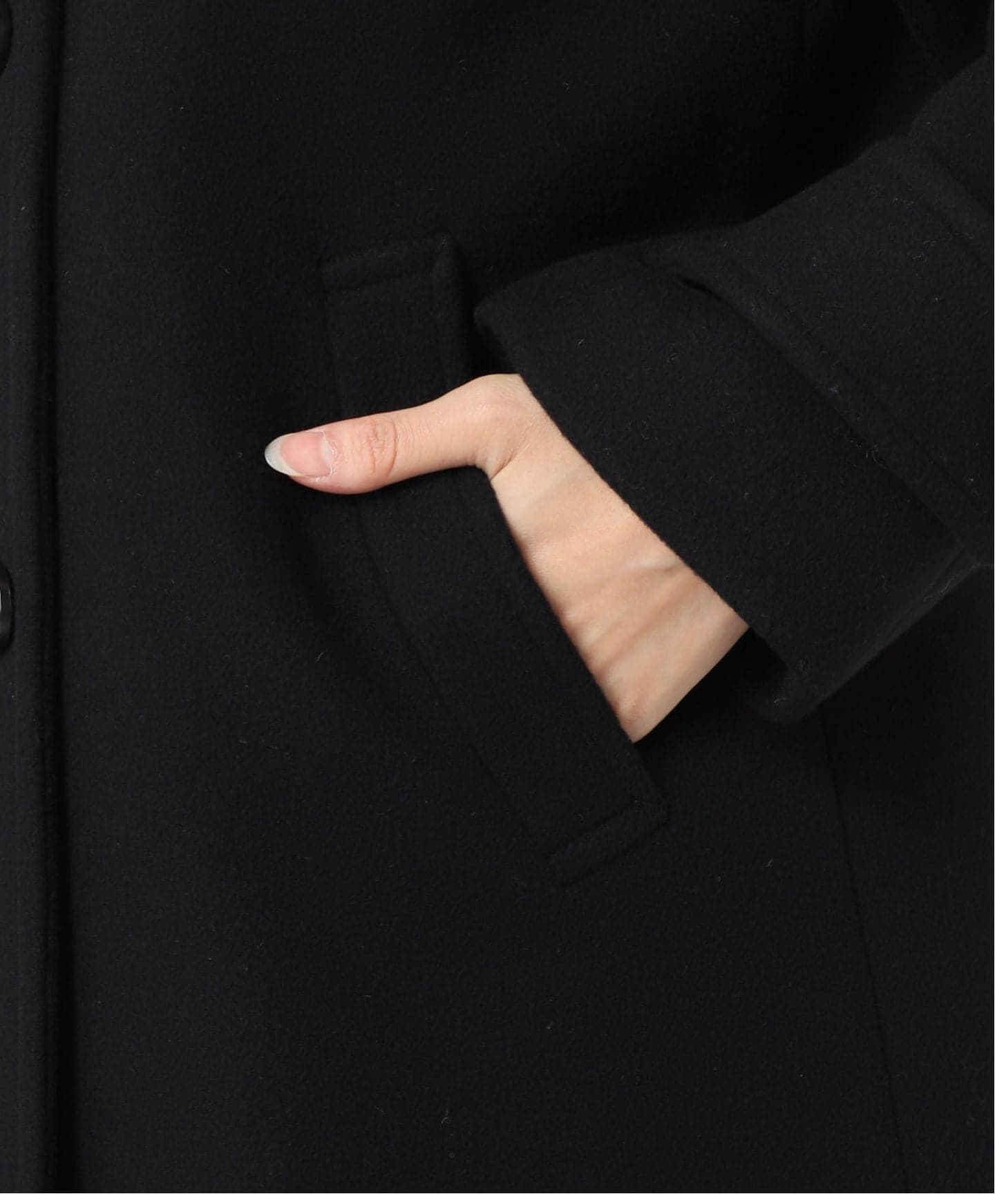 追加予約》ピュアラムロングコクーンコート（ピーコート