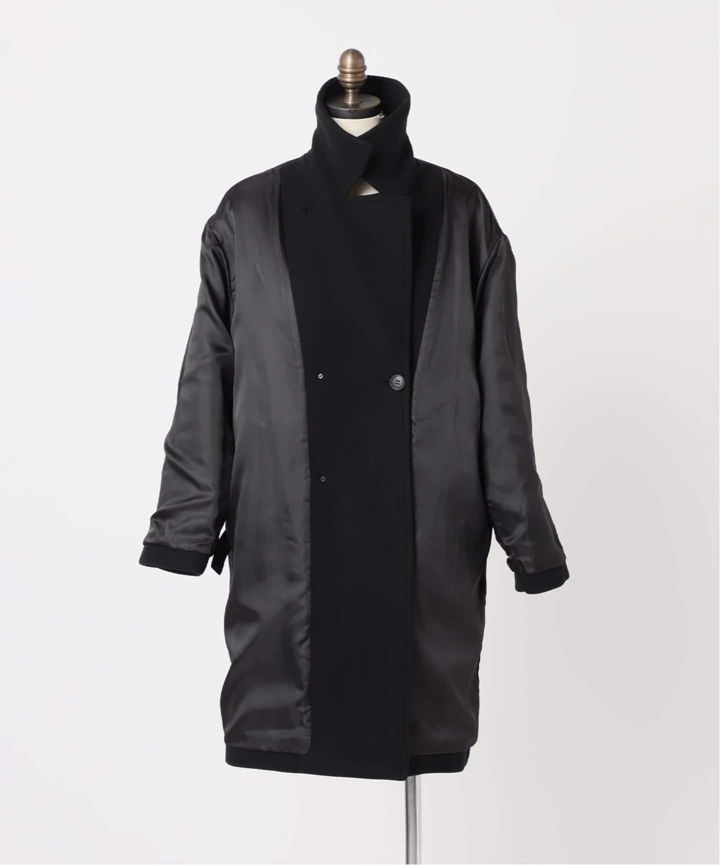 追加予約》ピュアラムロングコクーンコート（ピーコート