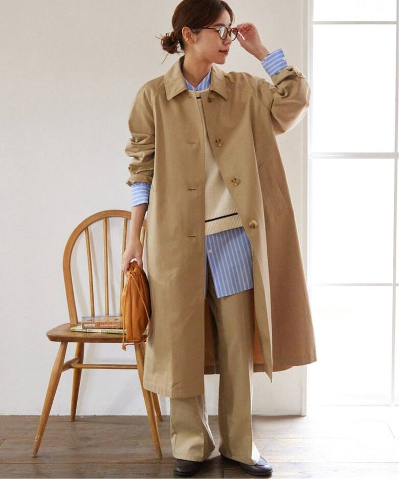 追加6》スーピマコットンステンカラーコート（ステンカラーコート  