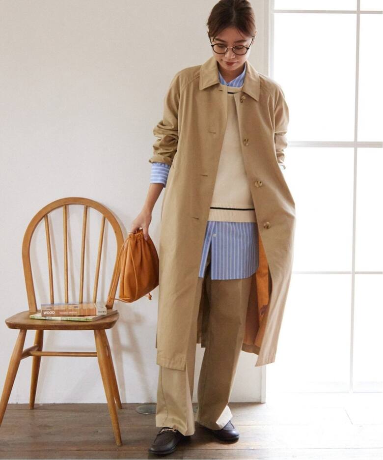 追加6》スーピマコットンステンカラーコート（ステンカラーコート  