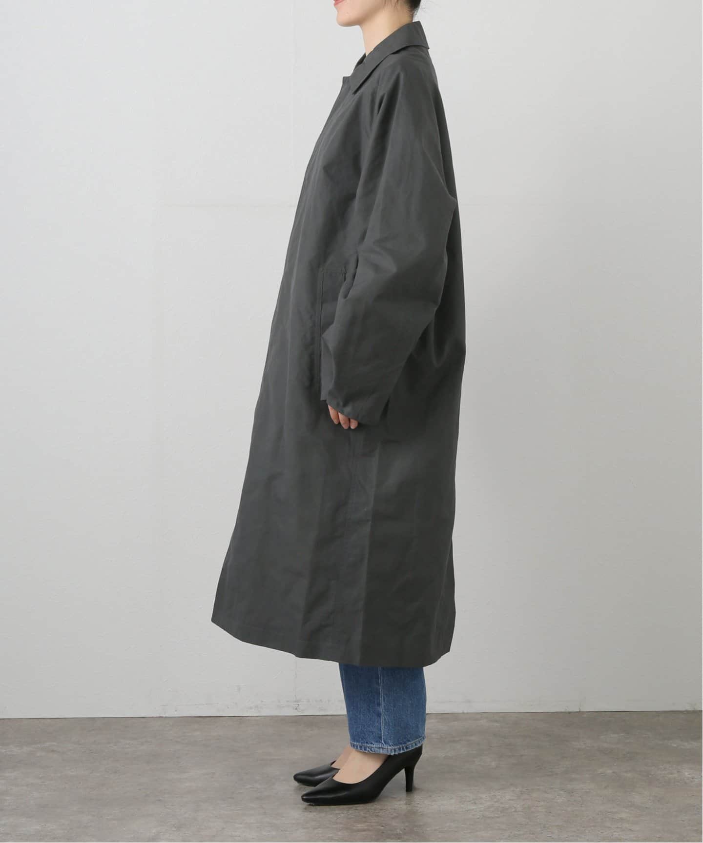 BASERANGE/ベースレンジ】 EVEN LONG COAT（ステンカラーコート