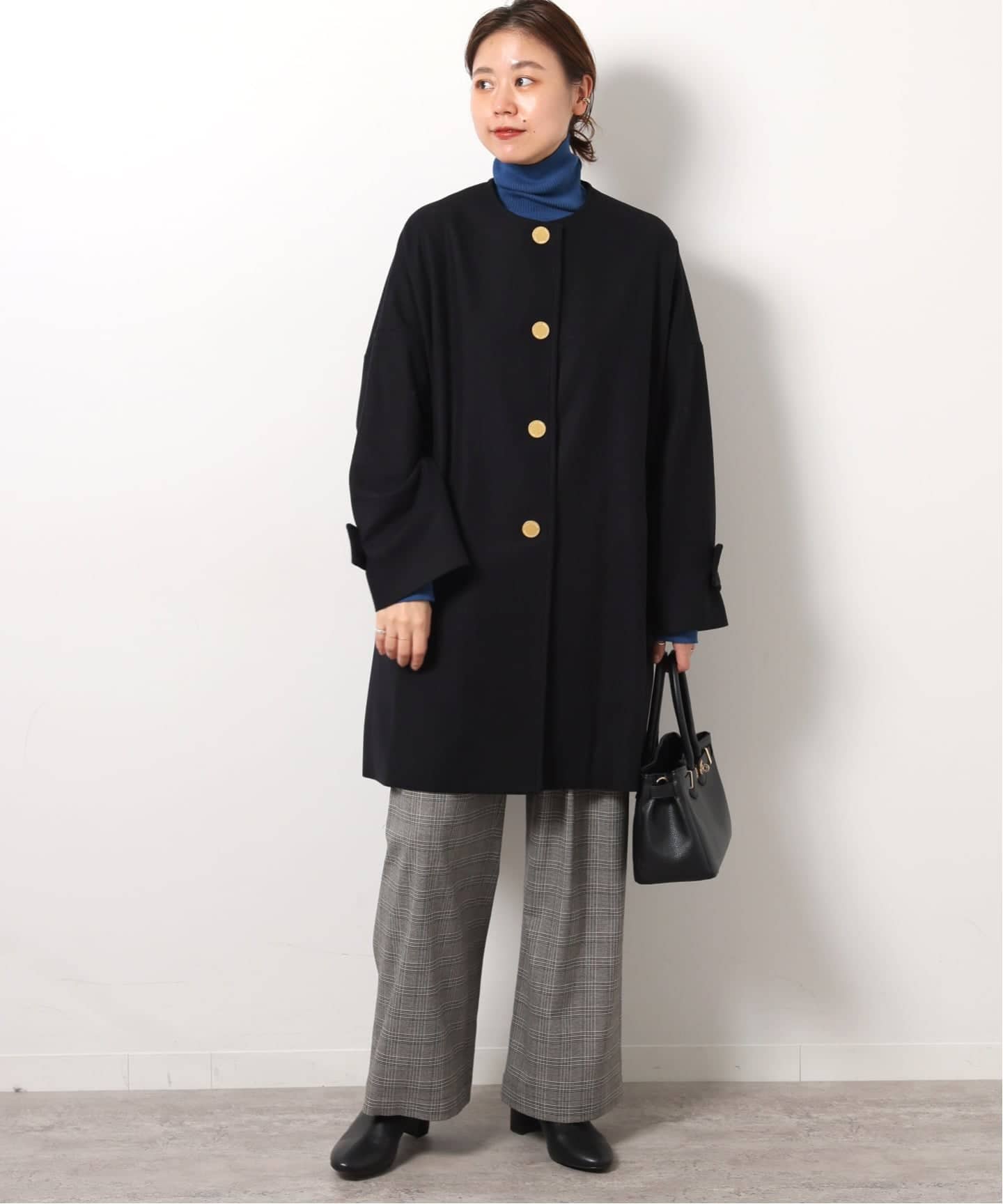 【ジャーナルスタンダード別注 】MALTON コート ネイビー36サイズ 追加》別注【Traditional Weatherwear】MALTON N/C：ノーカラーコート