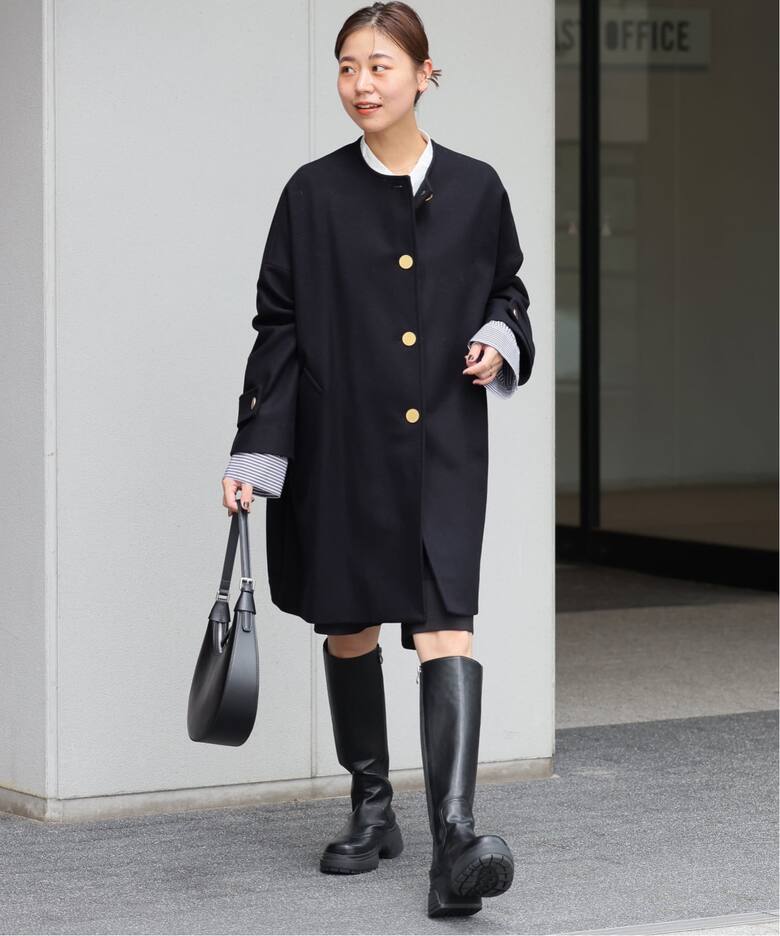 追加》別注【Traditional Weatherwear】MALTON N/C：ノーカラーコート 