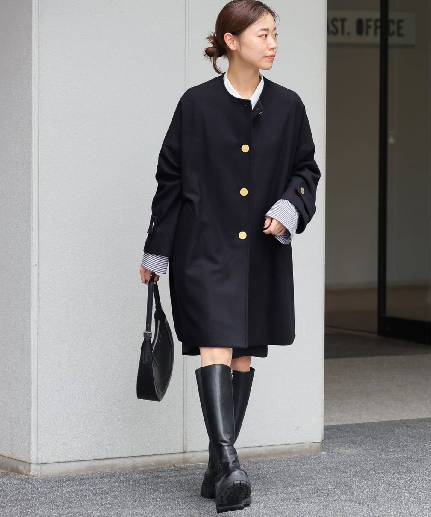 追加》別注【Traditional Weatherwear】MALTON N/C：ノーカラーコート 