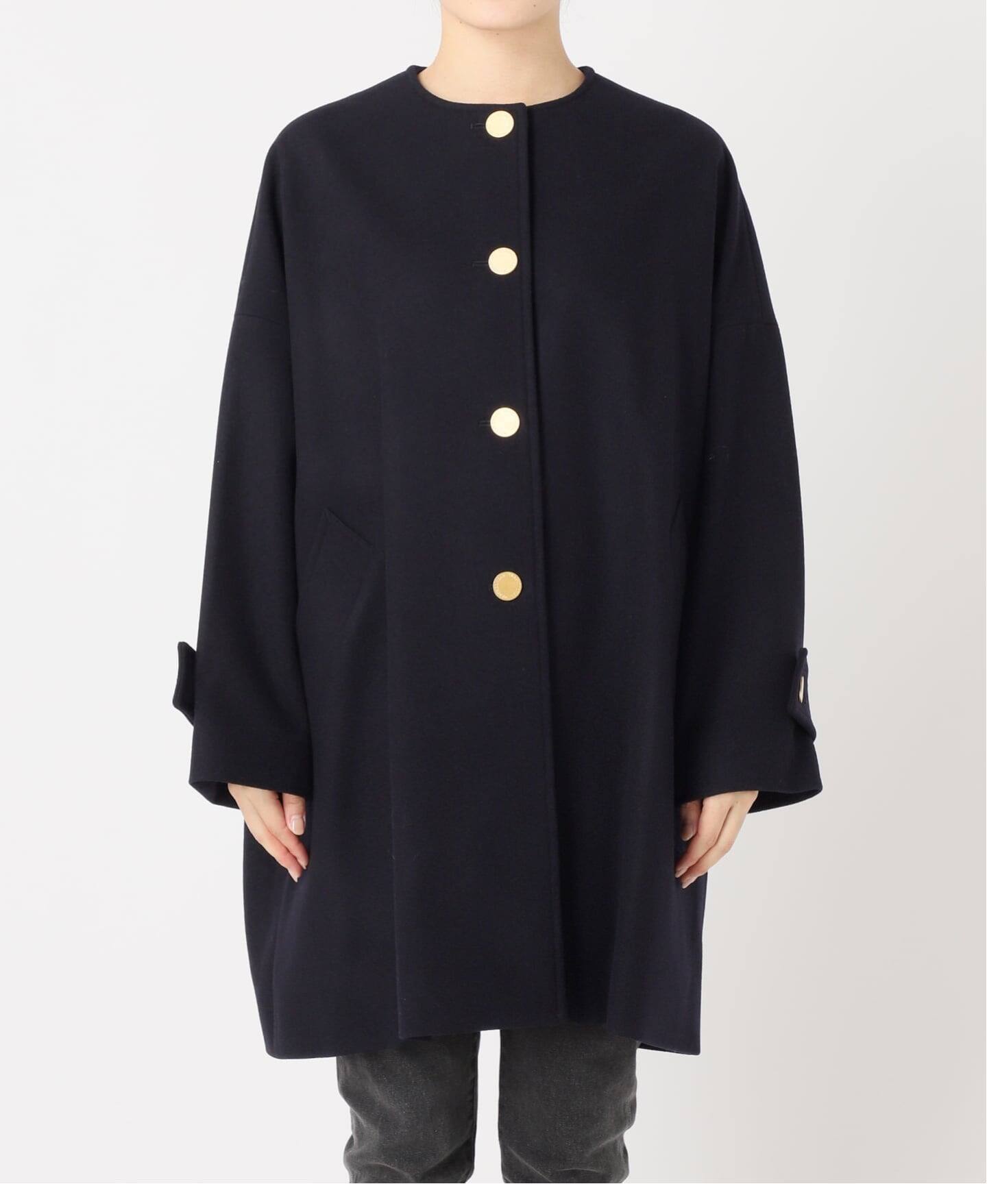 追加》別注【Traditional Weatherwear】MALTON N/C：ノーカラーコート 