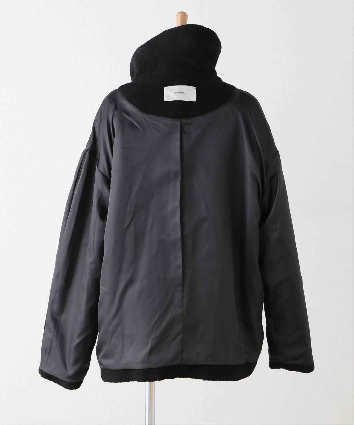 Todayful Standcollar Boucle Jacket 36 黒 TODAYFUL (トゥデイフル