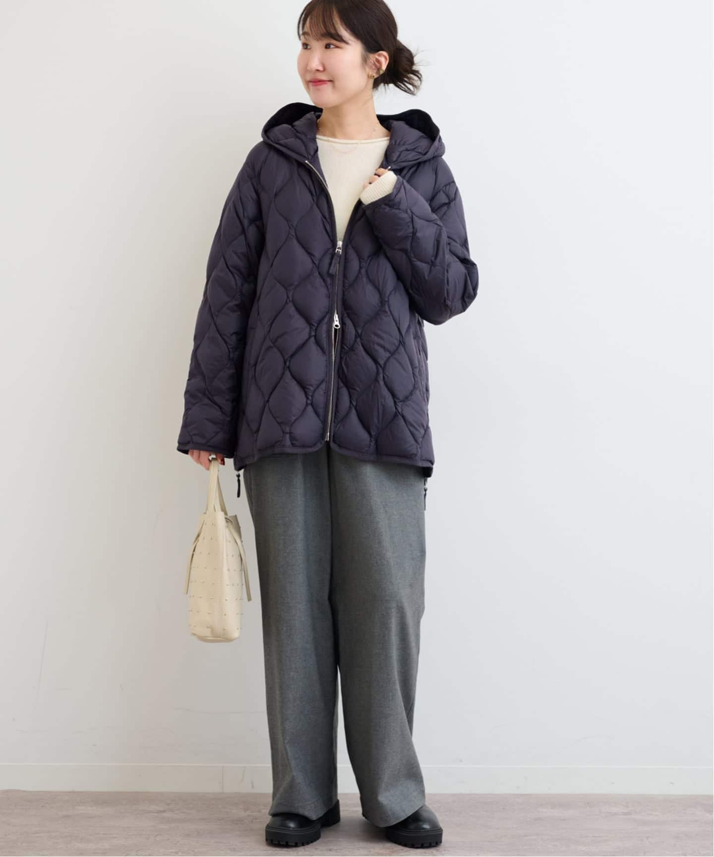 追加予約》別注【TAION / タイオン】 フードダウンコート（ダウン