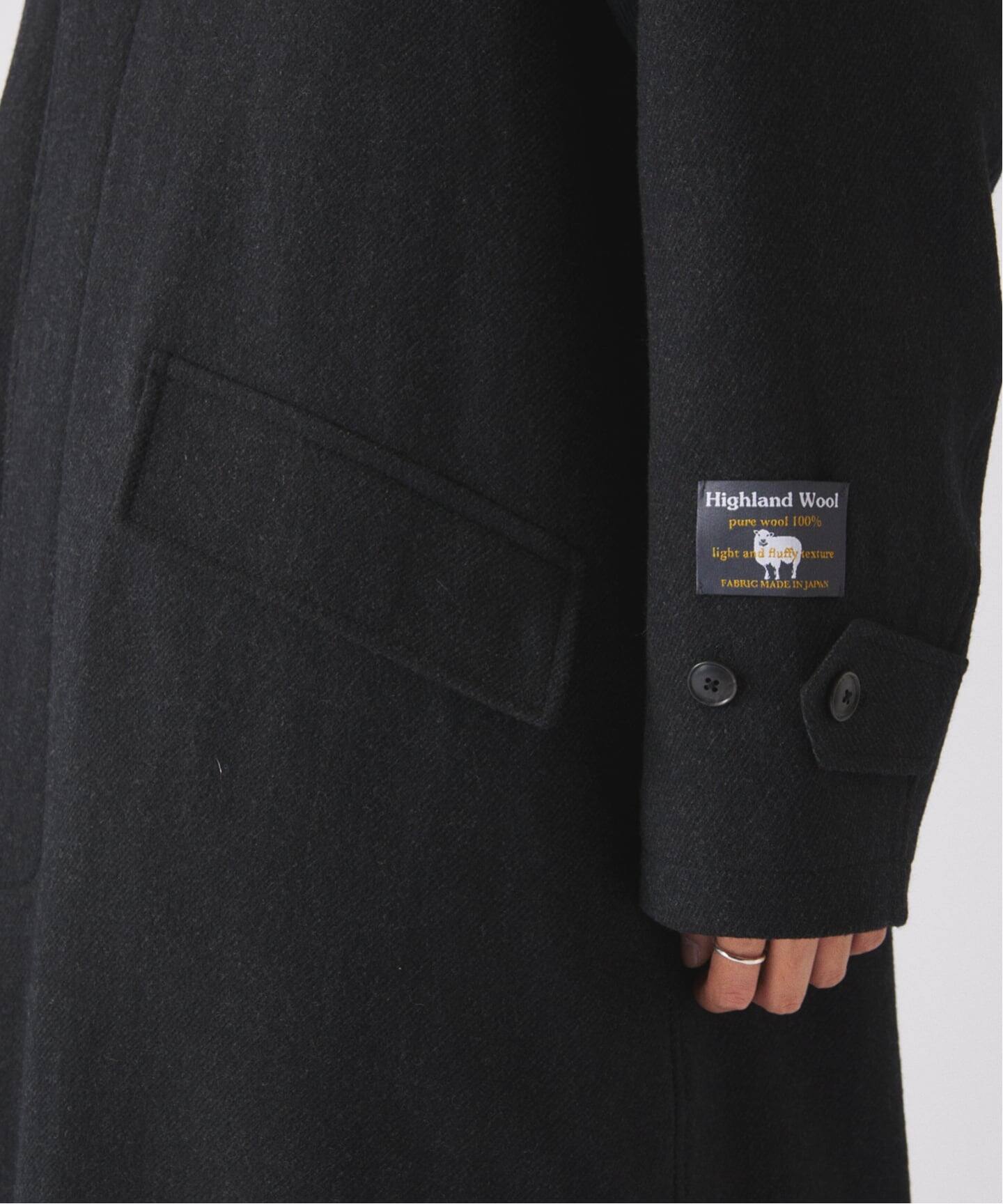 ハイランド ウール バルカラー コート（ステンカラーコート）｜JOURNAL