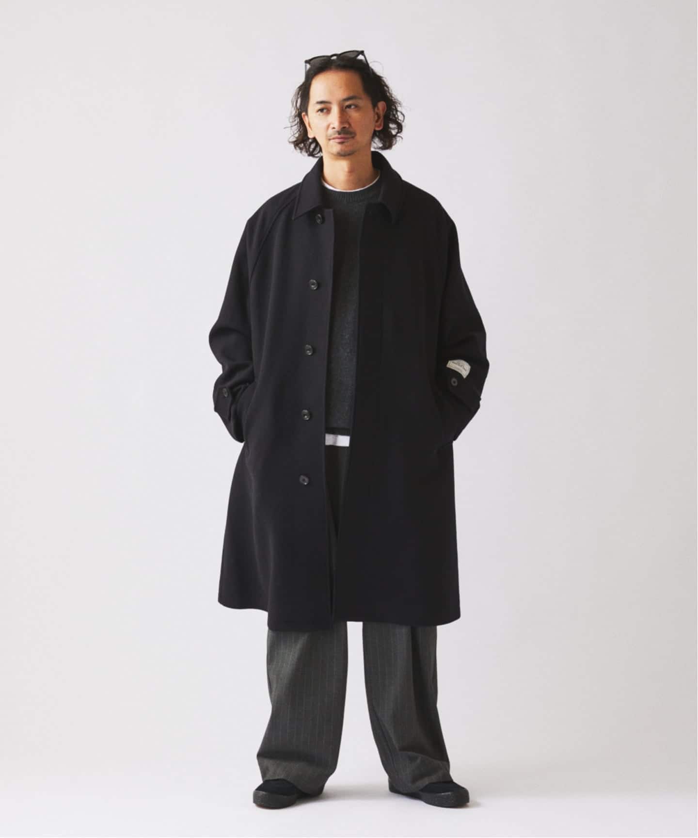 フレンチ メリノウール バルマカーン コート（ステンカラーコート