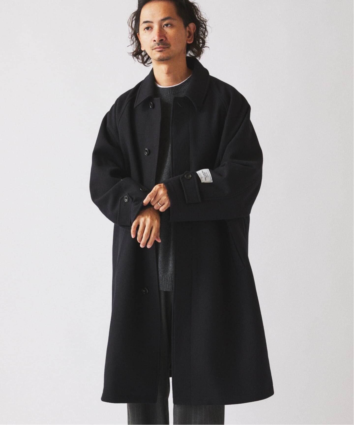 フレンチ メリノウール バルマカーン コート（ステンカラーコート