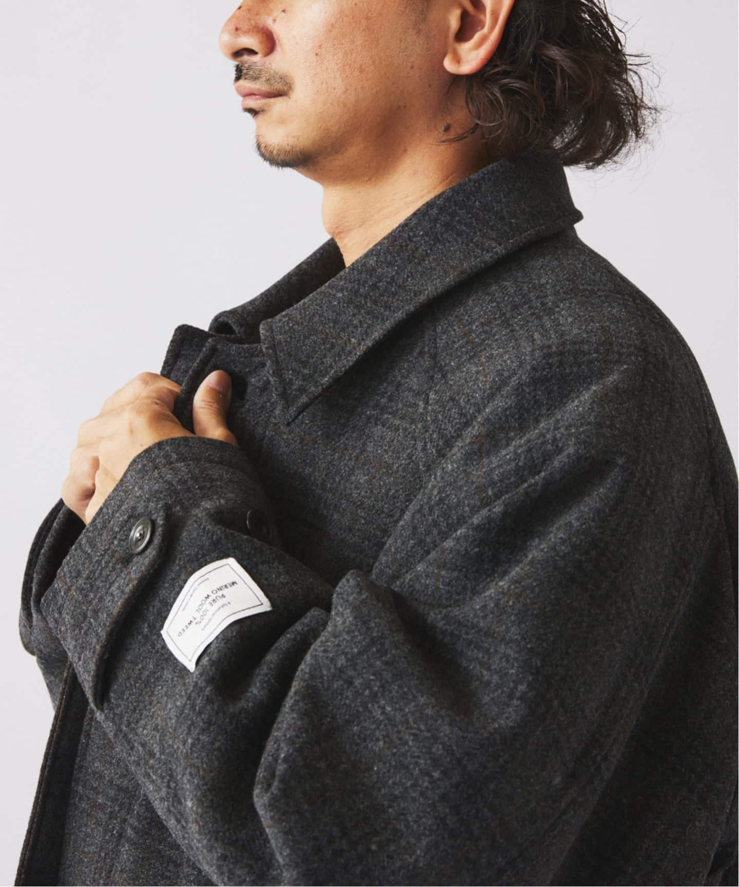 フレンチ メリノウール バルマカーン コート（ステンカラーコート