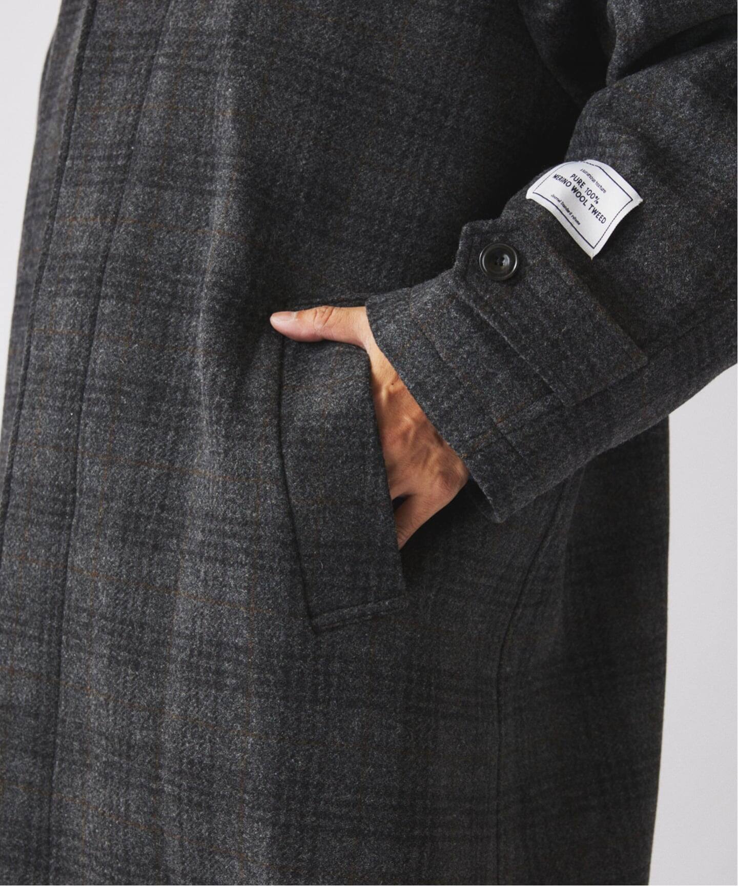 フレンチ メリノウール バルマカーン コート（ステンカラーコート