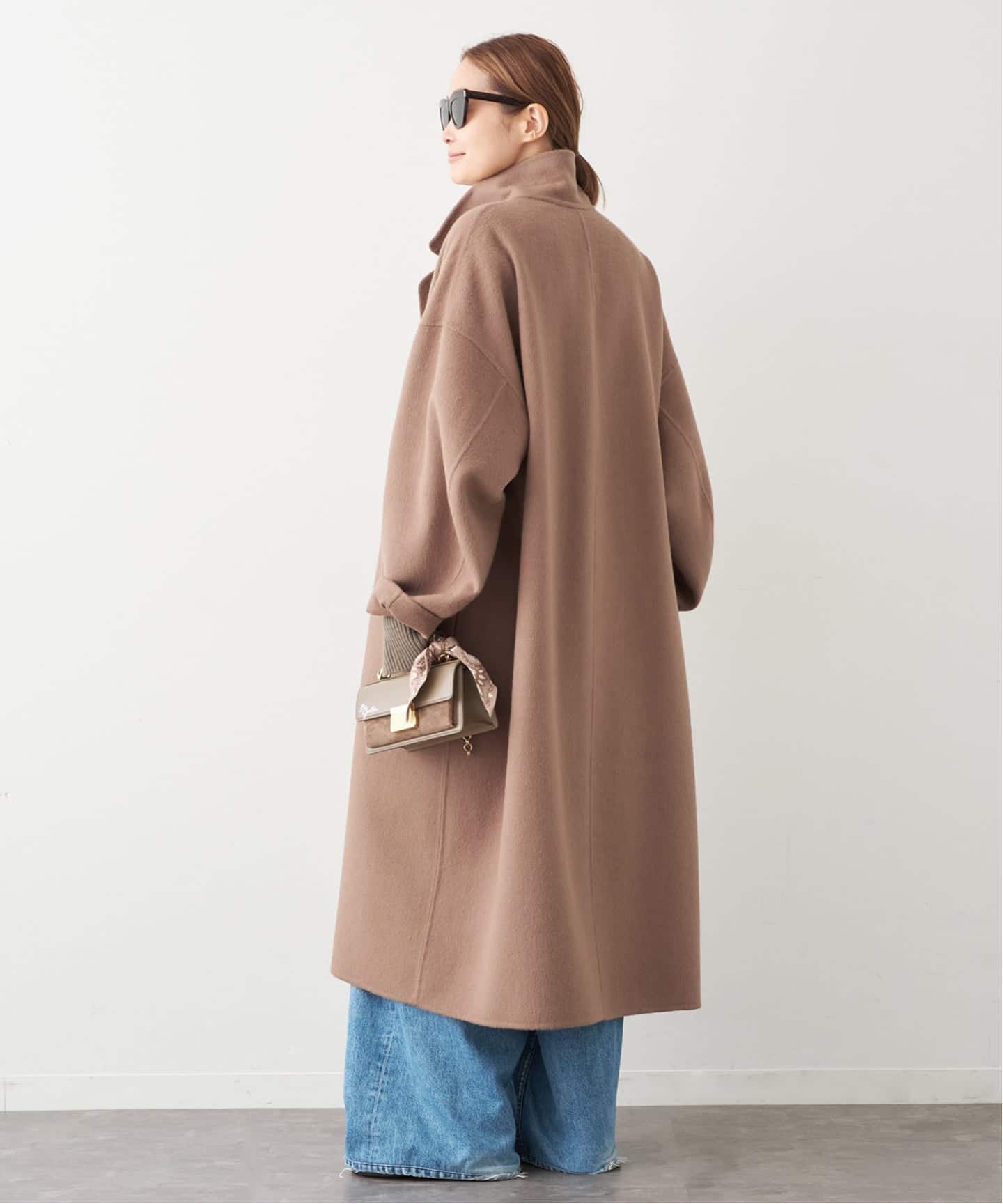 ⭐︎美品⭐︎Deuxieme Classe ブラウン／茶 ウールアンゴラリバーコート 予約》*ウールアンゴラ リバーコート（チェスターコート