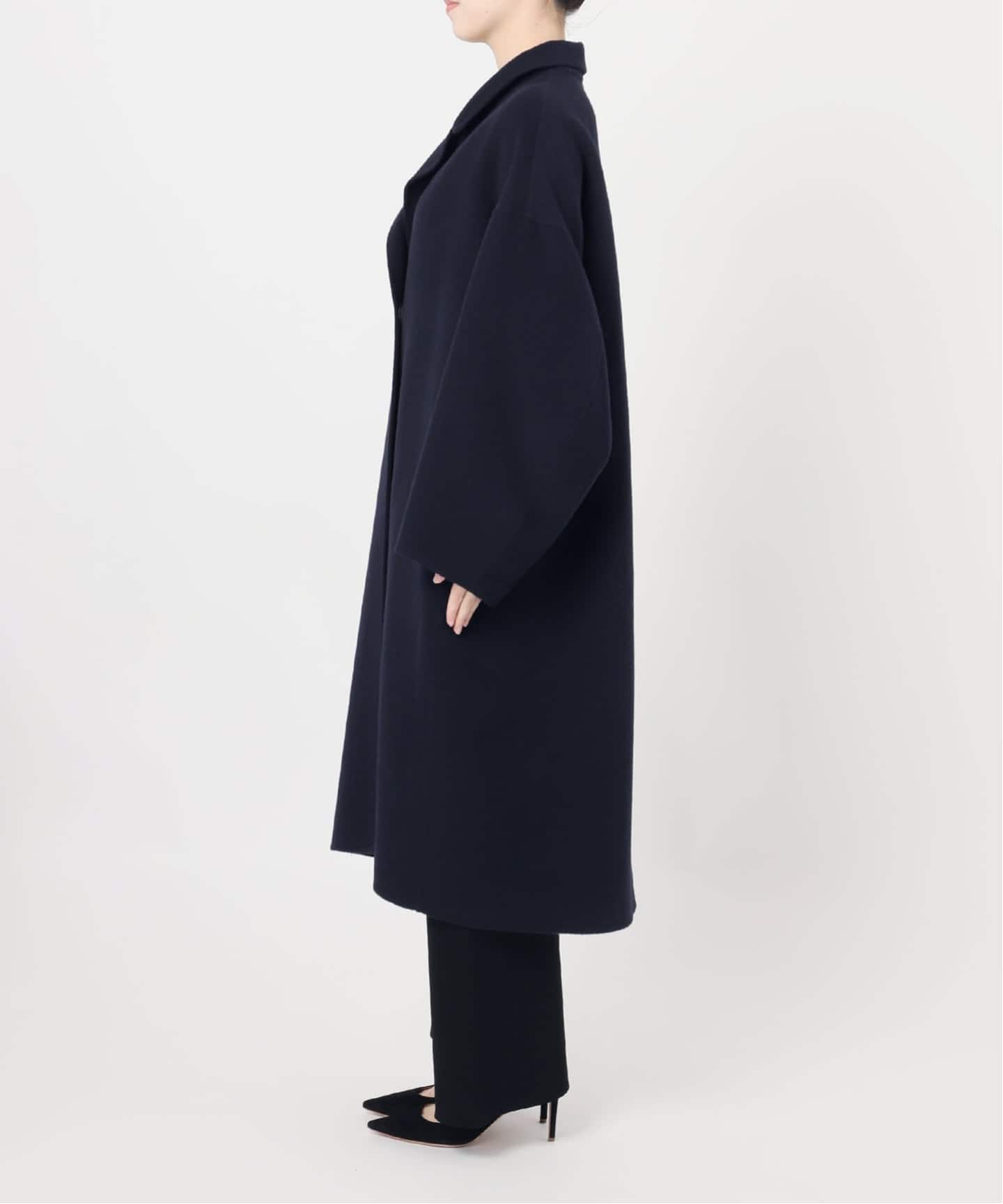 予約》*ウールアンゴラ リバーコート（チェスターコート