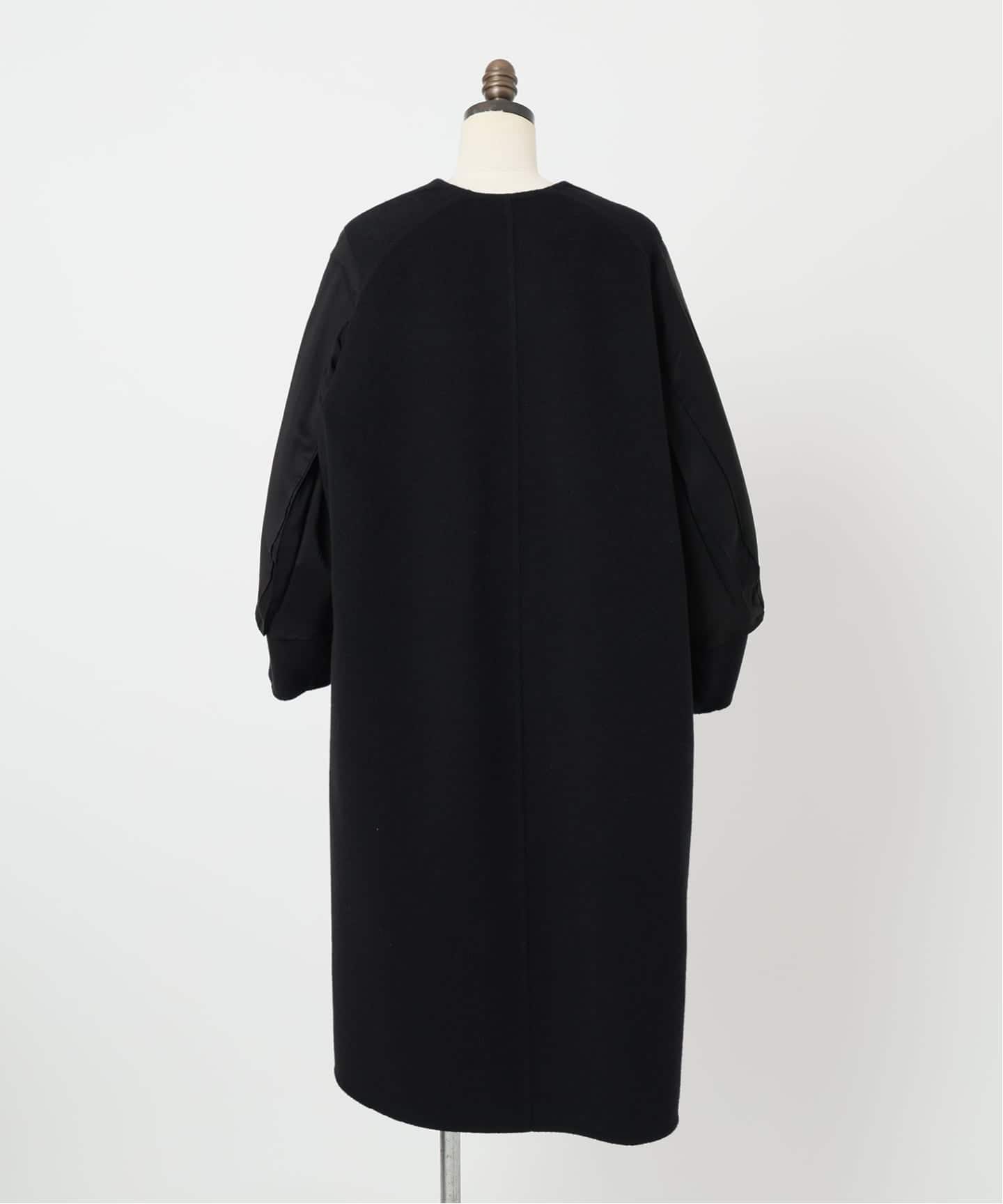 MUSE de Deuxieme Classe　ウール ノーカラーコート 予約》*ウールアンゴラ ノーカラーコート（ノーカラーコート