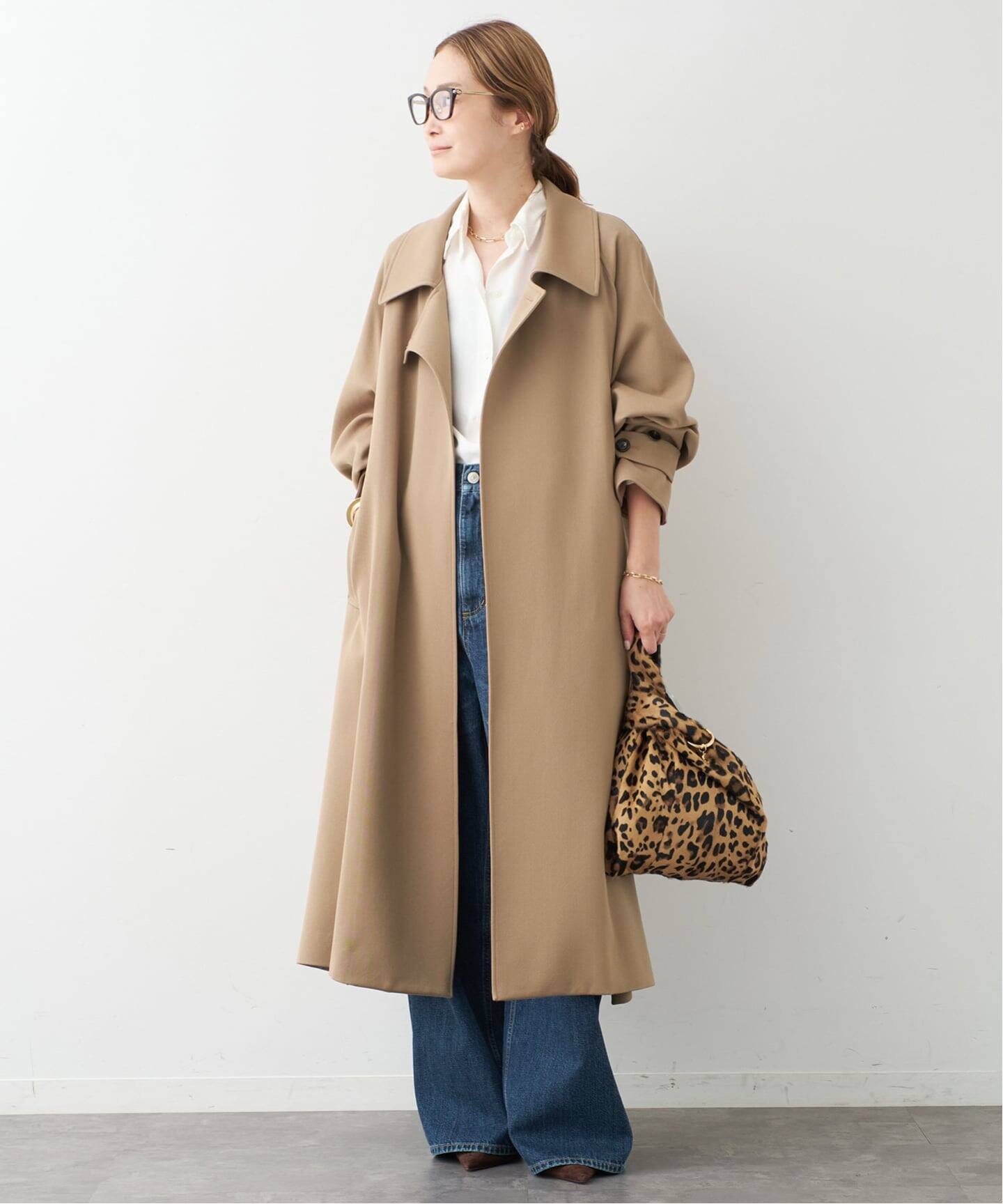 DeuxiemeClasse ベージュ トレンチコート オーバーサイズ