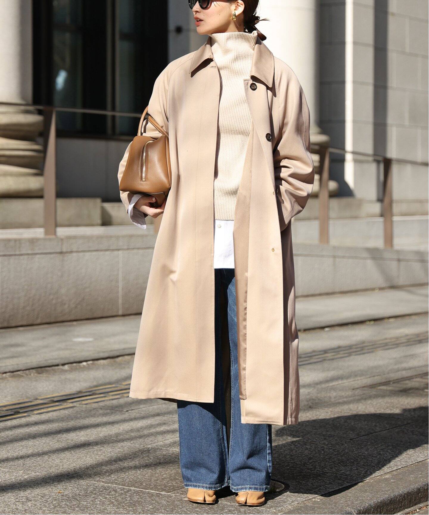 WOOLSILK ギャバトレンチコート（トレンチコート）｜Deuxieme Classe  