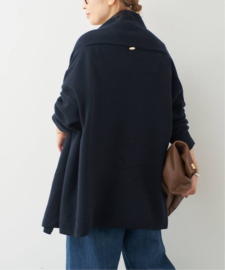 スムース ニットガウン ショートコート（その他ブルゾン／アウター  