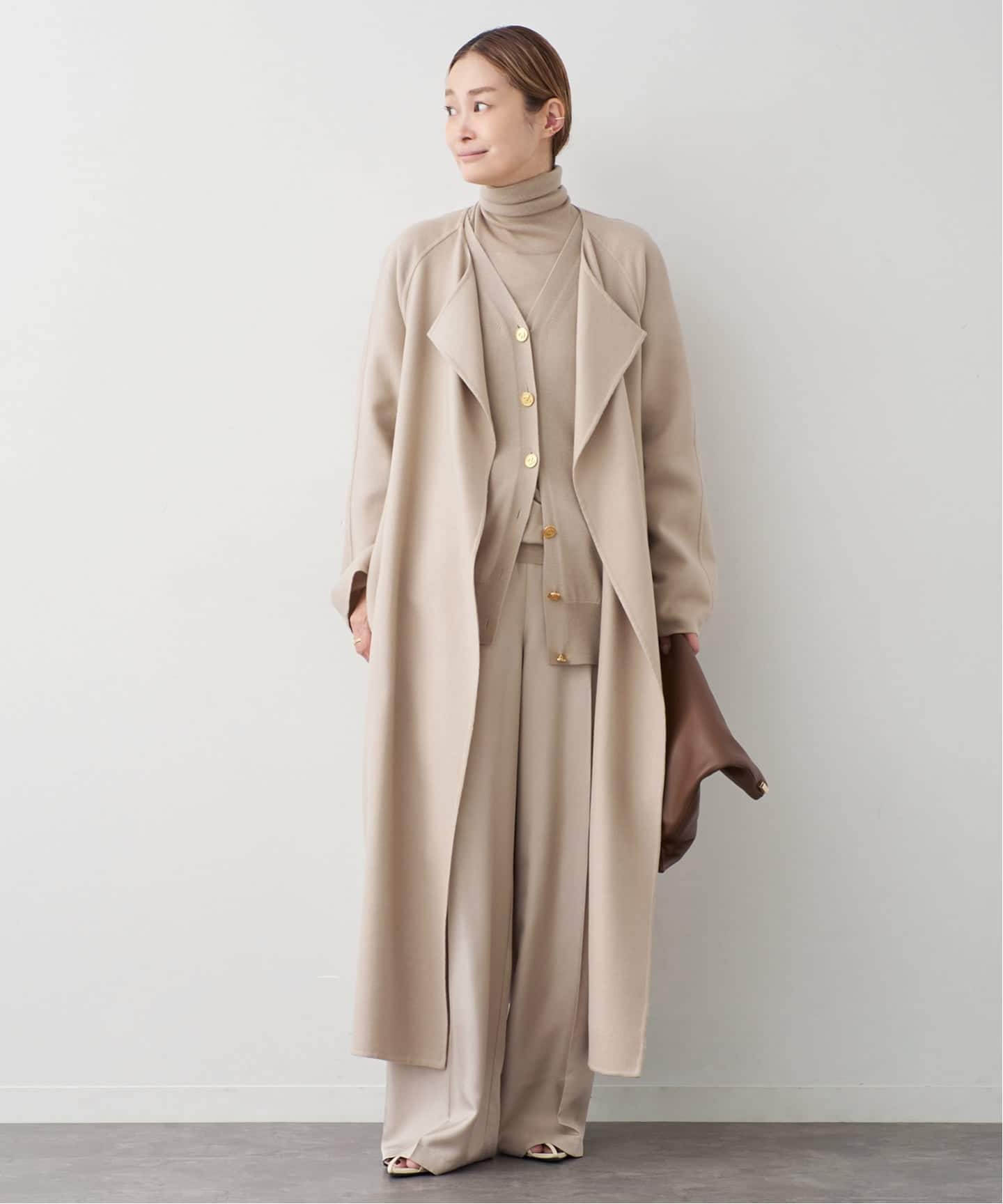 ドゥーズィエムクラス コート DEUXIEME CLASSE - DEUXIEME CLASSE ダブルビーバーノーカラーコート