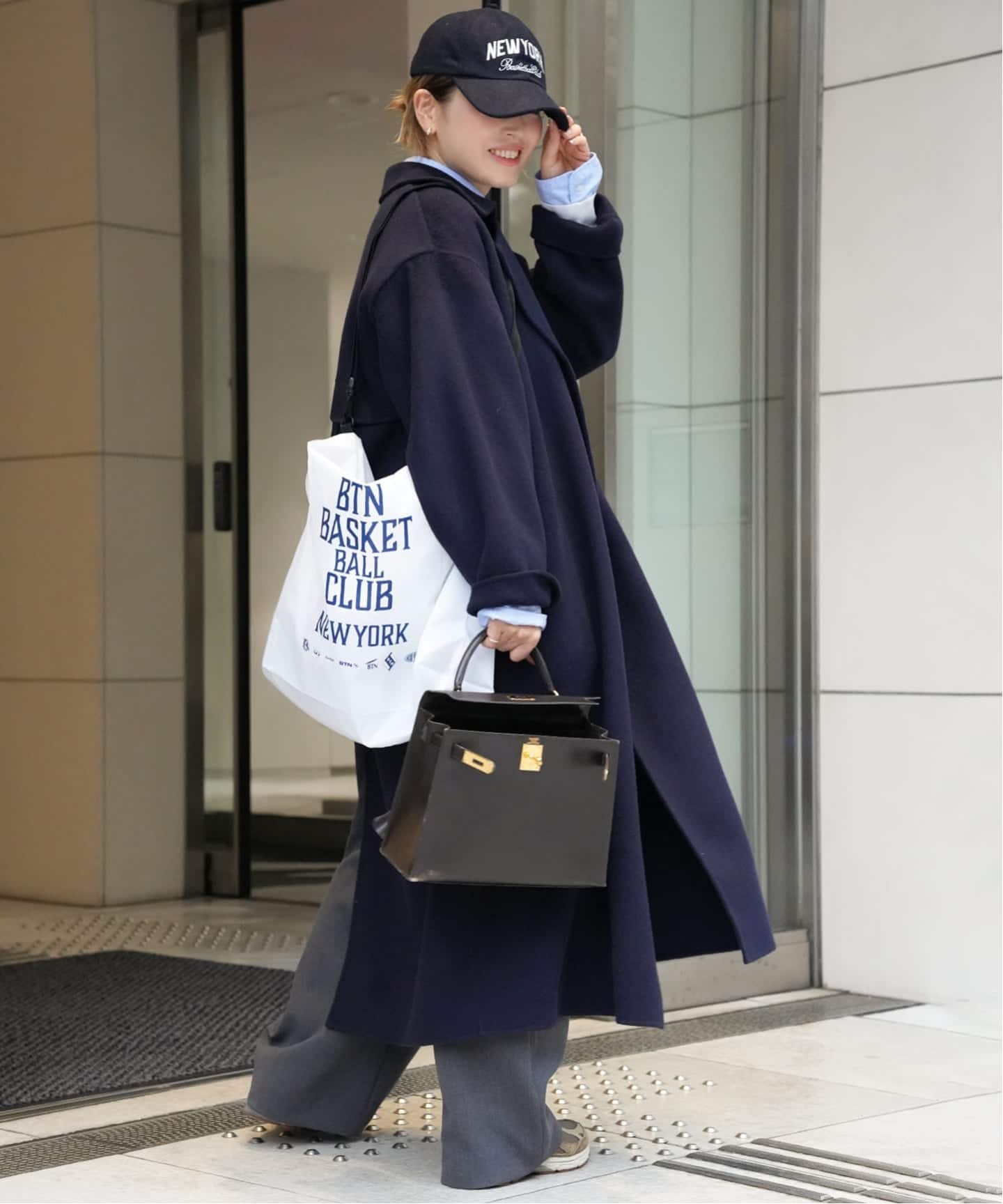 MUSE de Deuxieme Classeガウンコート　ネイビー 追加 *Essential ガウンコート（その他ブルゾン／アウター）｜Deuxieme