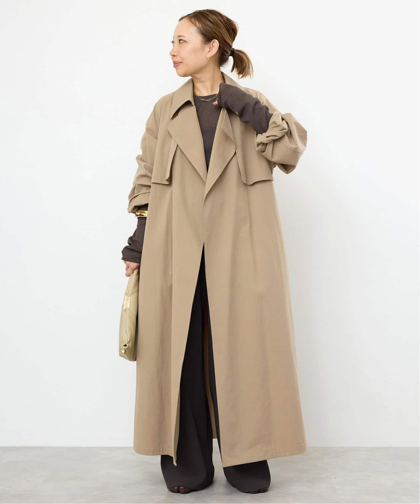 ドゥーズィエムクラス トレンチコート ジャケット ブルゾン 短丈 ベージュ Deuxieme Classe 「Deuxieme Classe」 トレンチコート 32