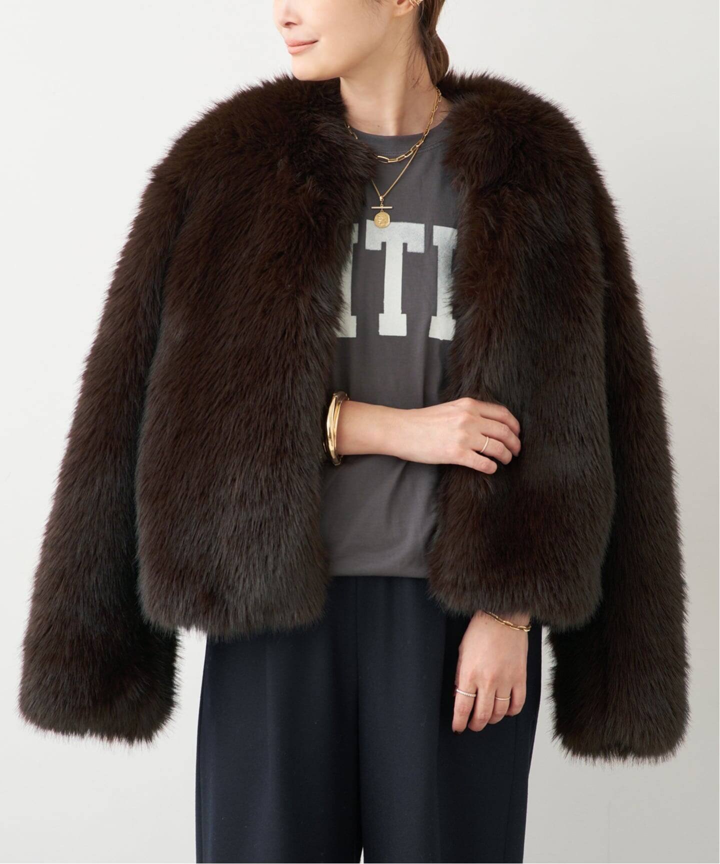 Anna Fur ジャケット（その他ブルゾン／アウター）｜Deuxieme Classe