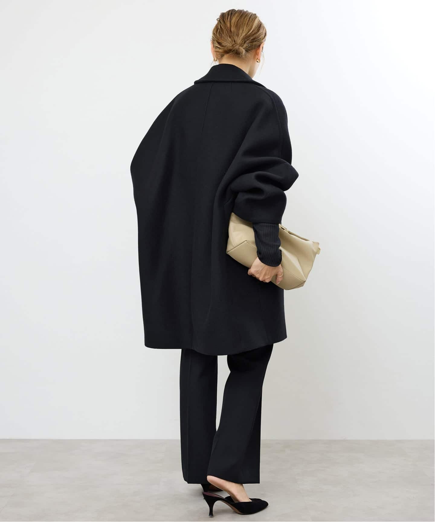 【クリーニング済み】Deuxieme Classe チェスターコート ブラック GAUCHERE/ゴシェール】COAT（チェスターコート）｜Deuxieme